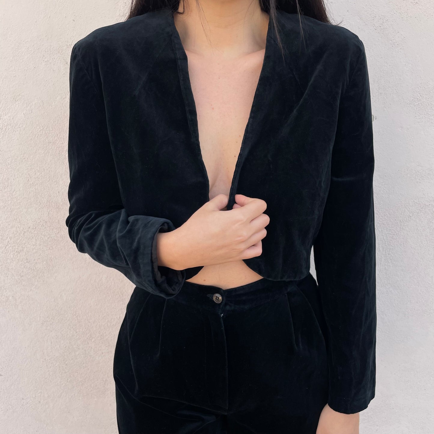 Bolero+shorts velluto