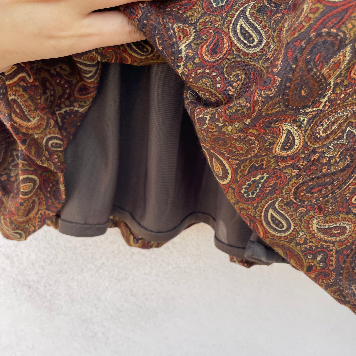Gonna midi paisley