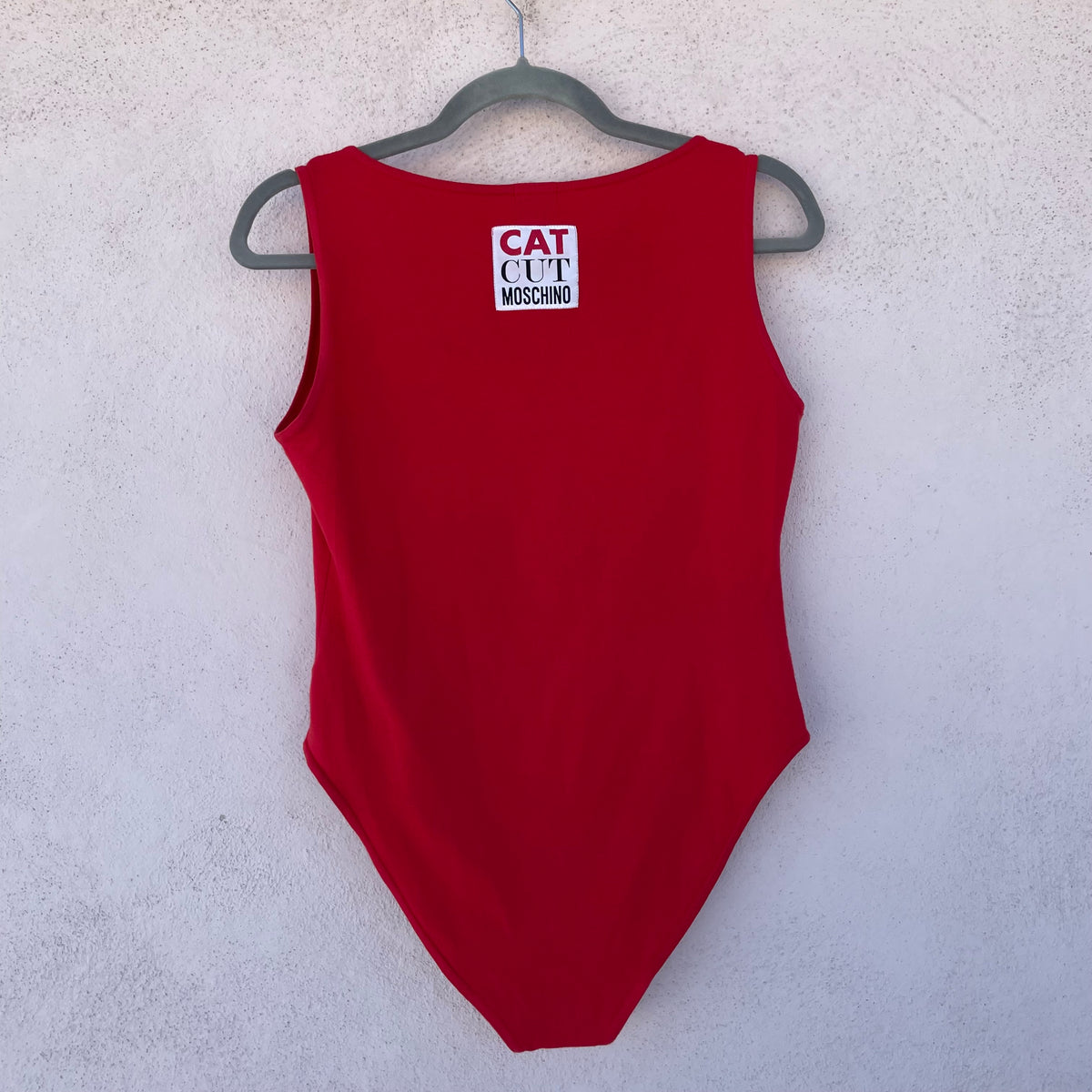 Body rosso Moschino