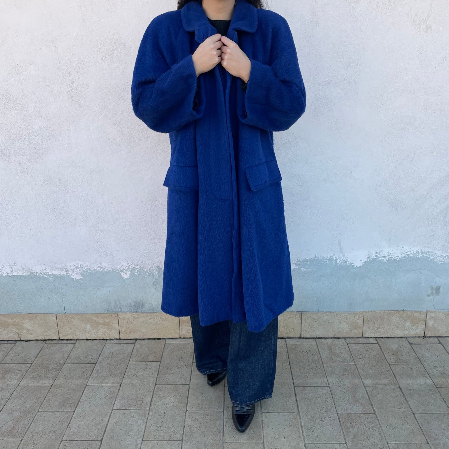 Cappotto Les Copains blu elettrico