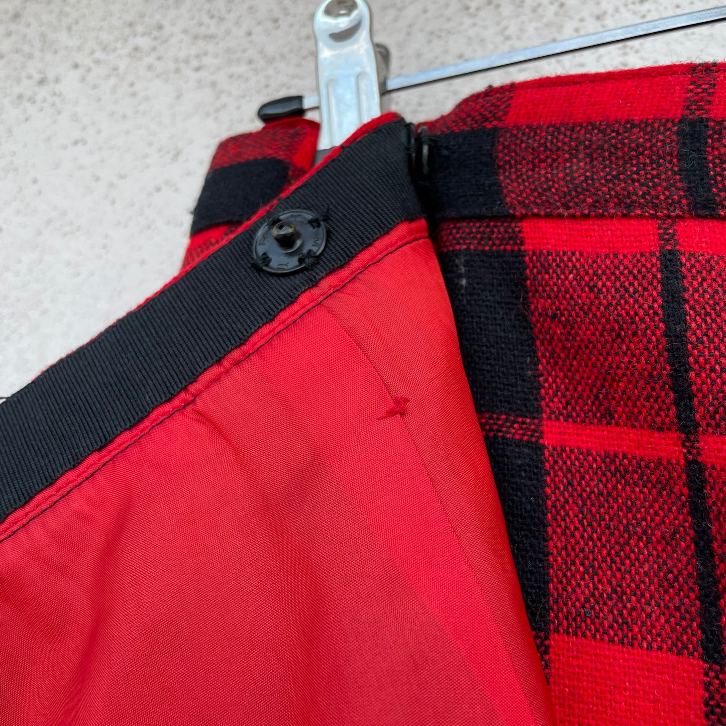 Mini tartan rossa e nera