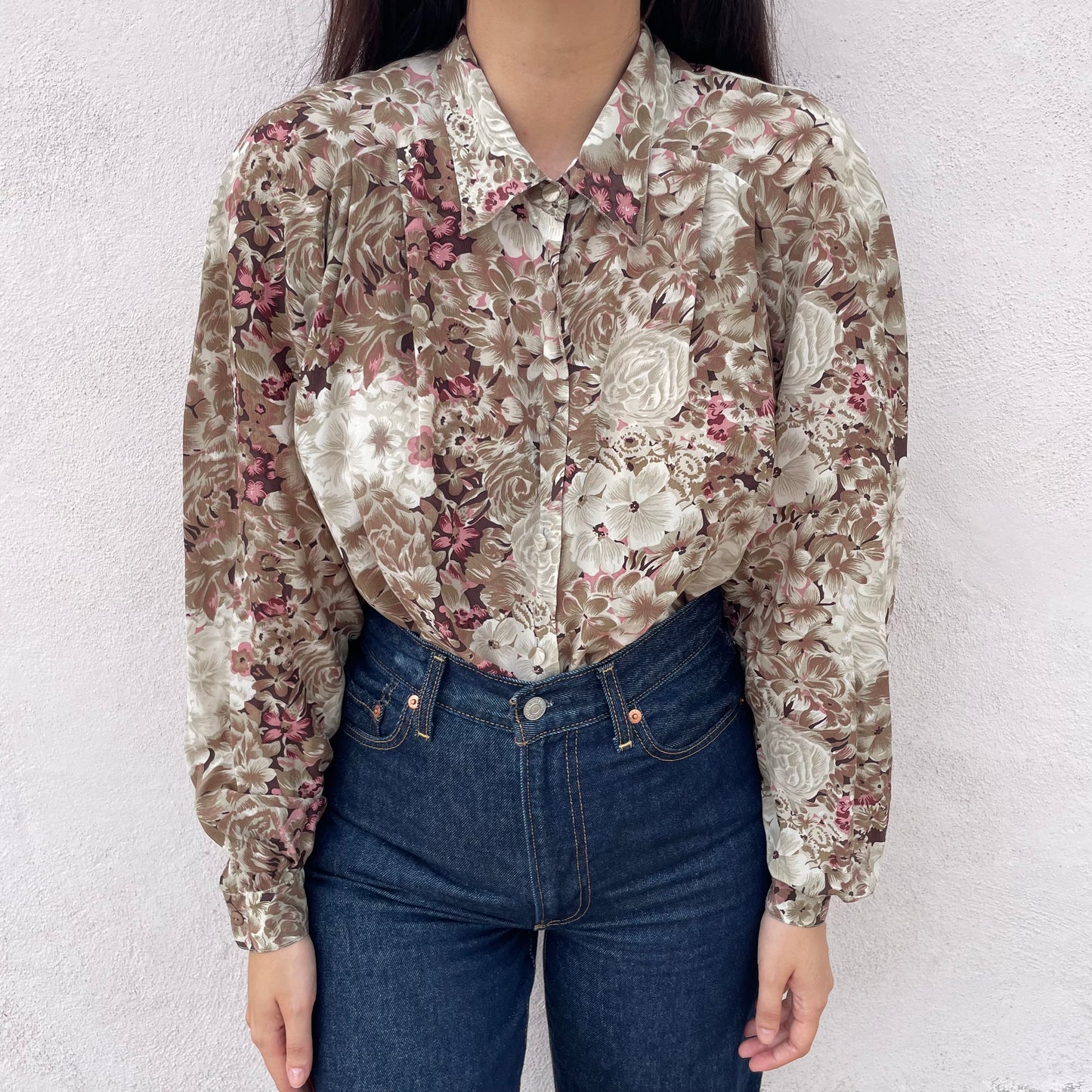 Camicia seta tortora