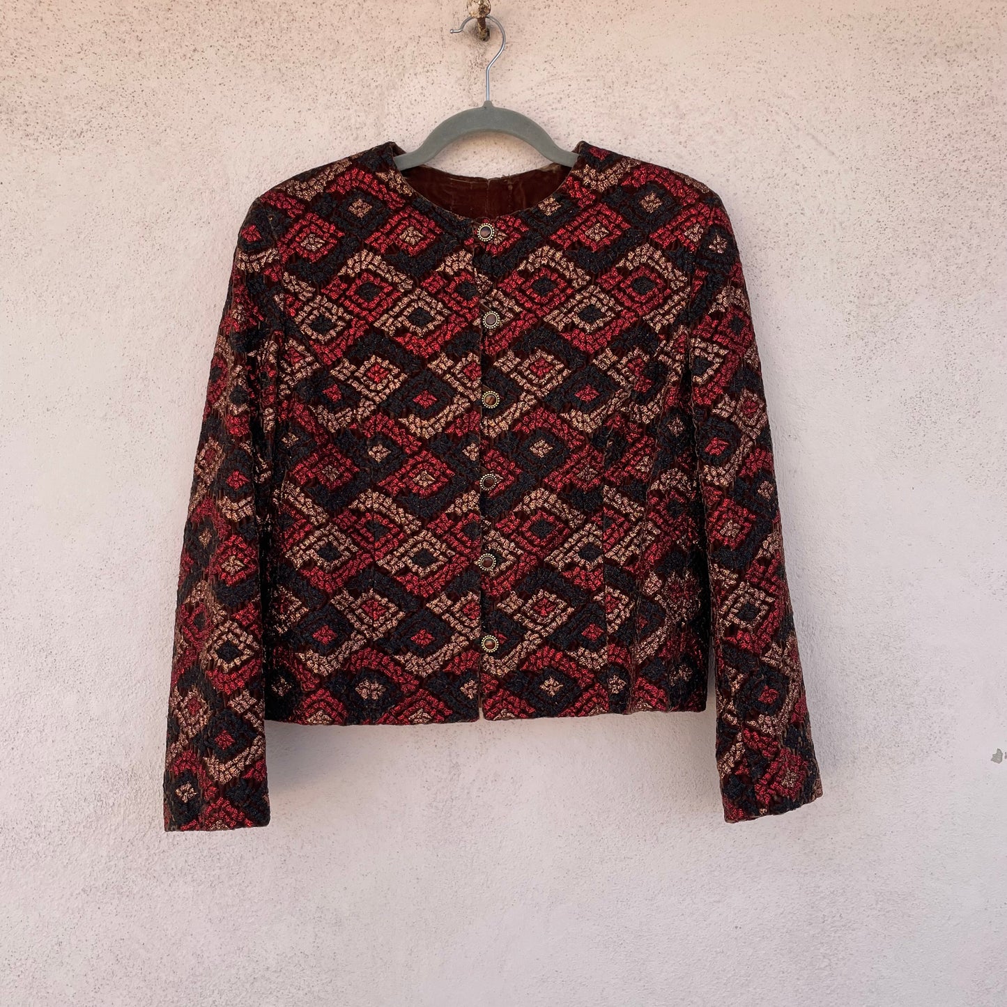 Giacchino marrone lurex