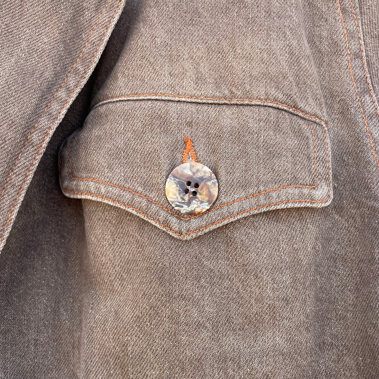 Giaccone denim fango Krizia