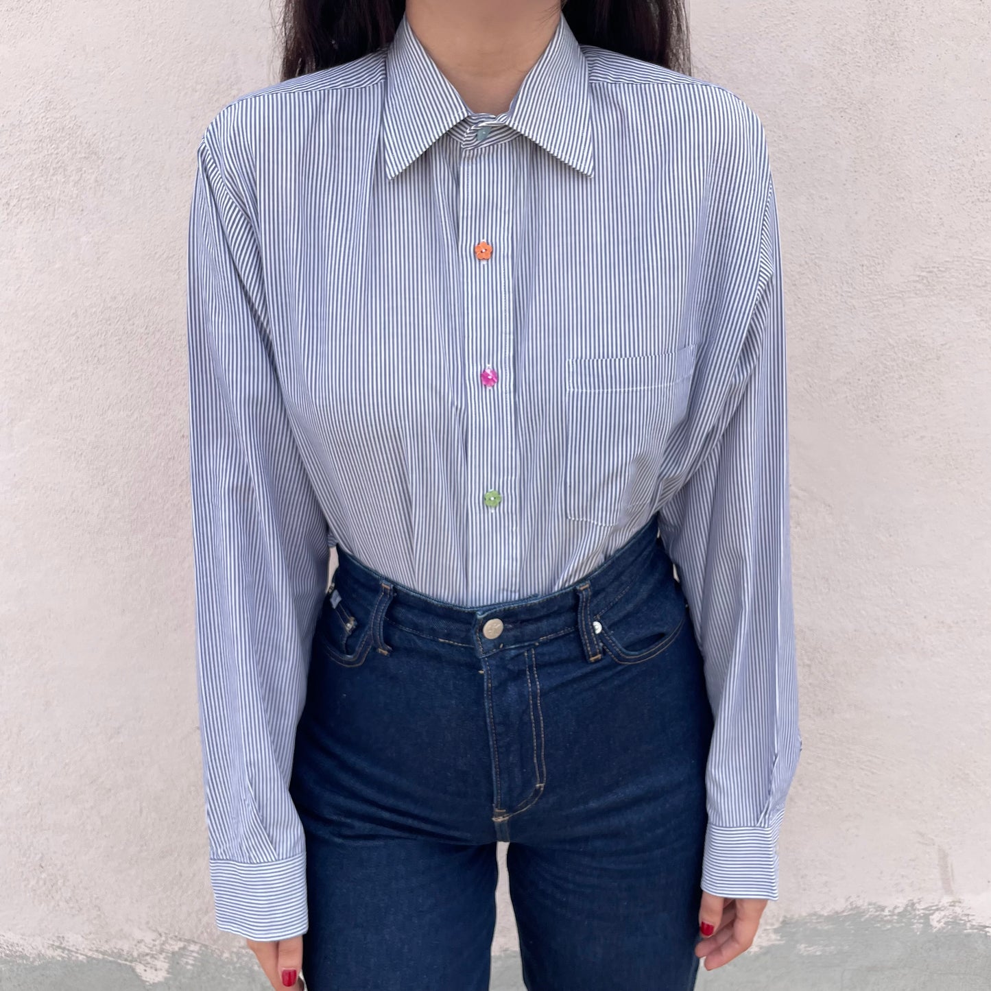 Camicia righe fiorellini