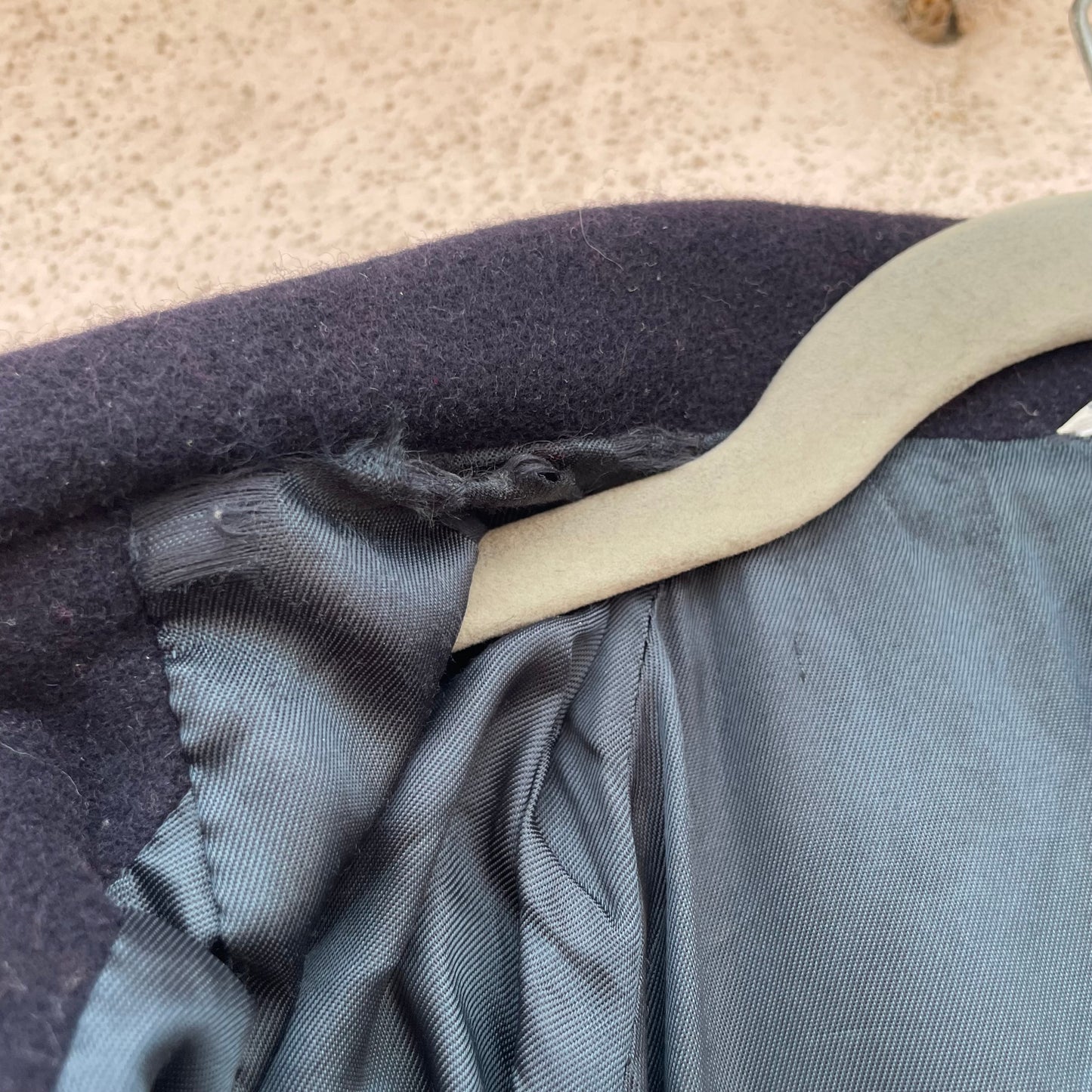 Cappotto doppiopetto blu