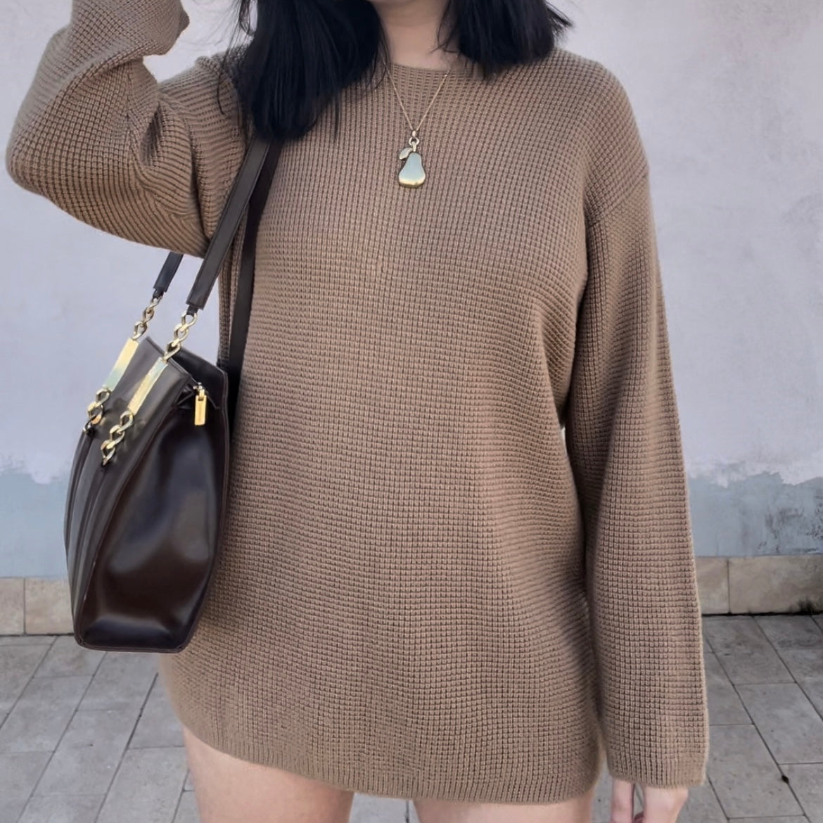 Mini abito/golf beige Carrie