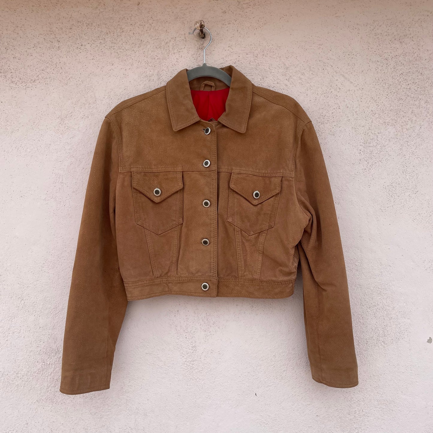 Giacca pelle cropped