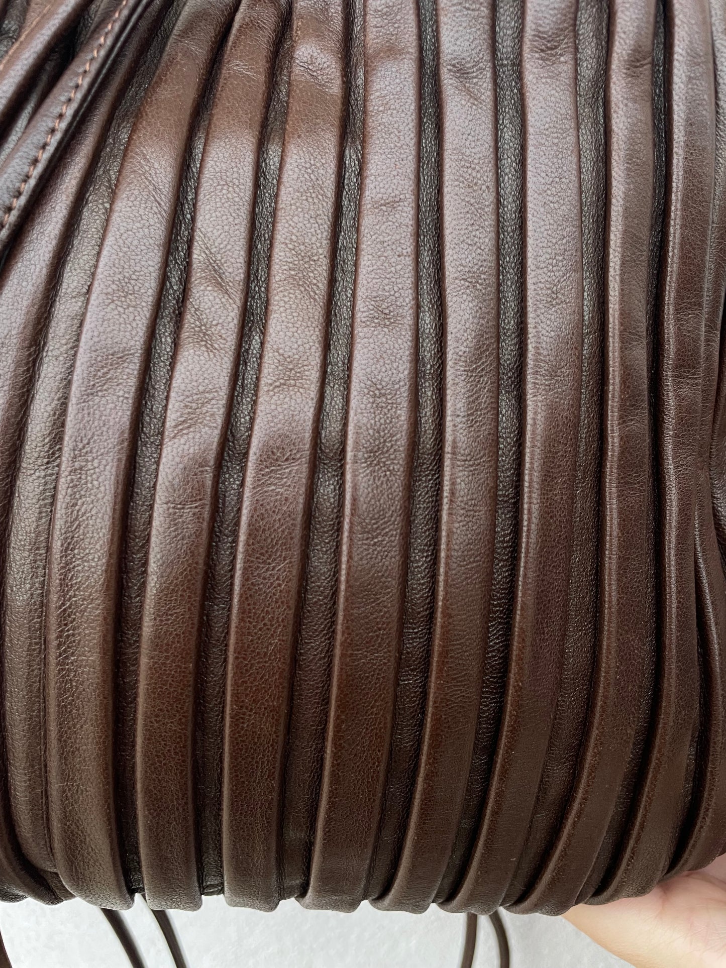 Borsa pelle marrone