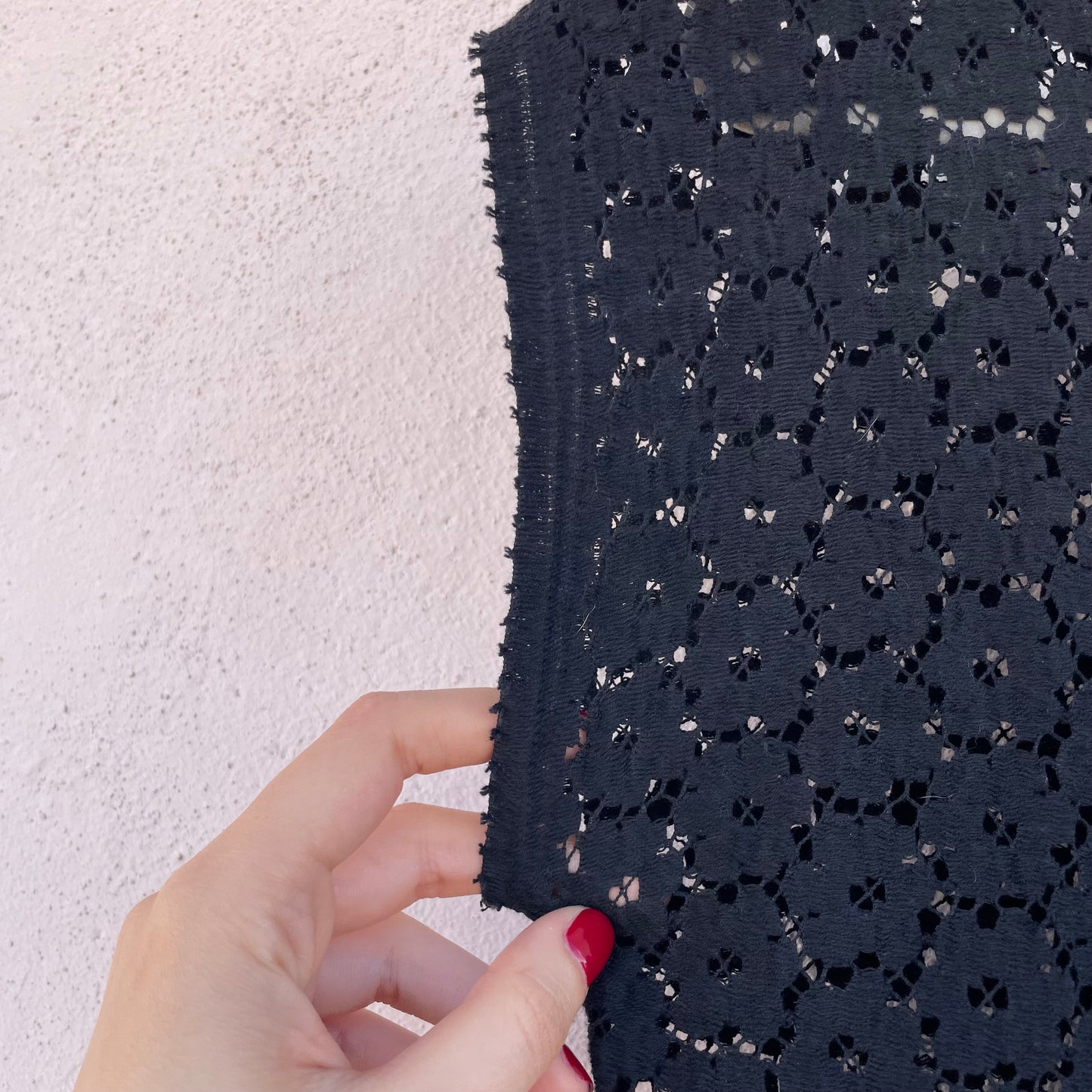 Top pizzo nero