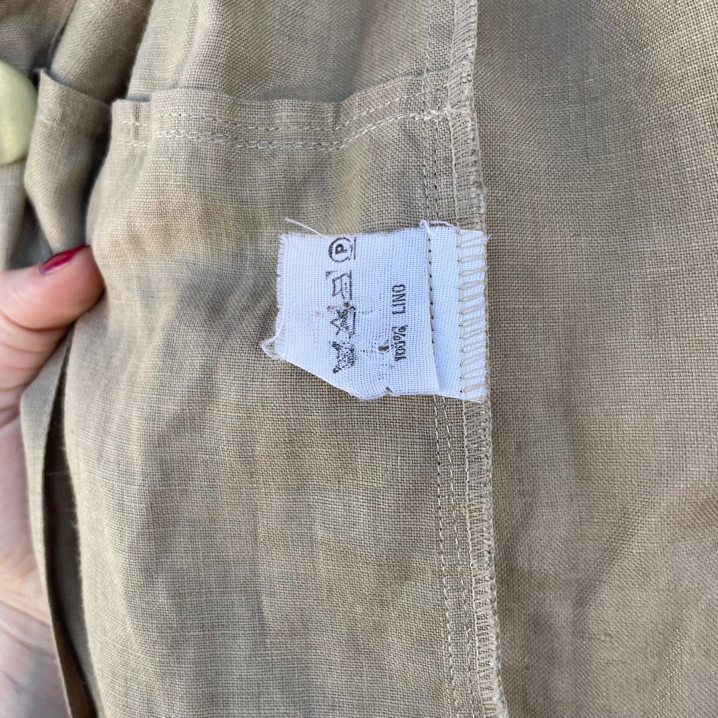 Blazer lino beige