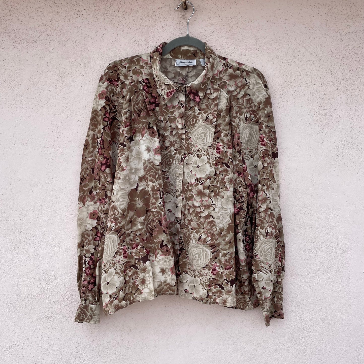 Camicia seta tortora