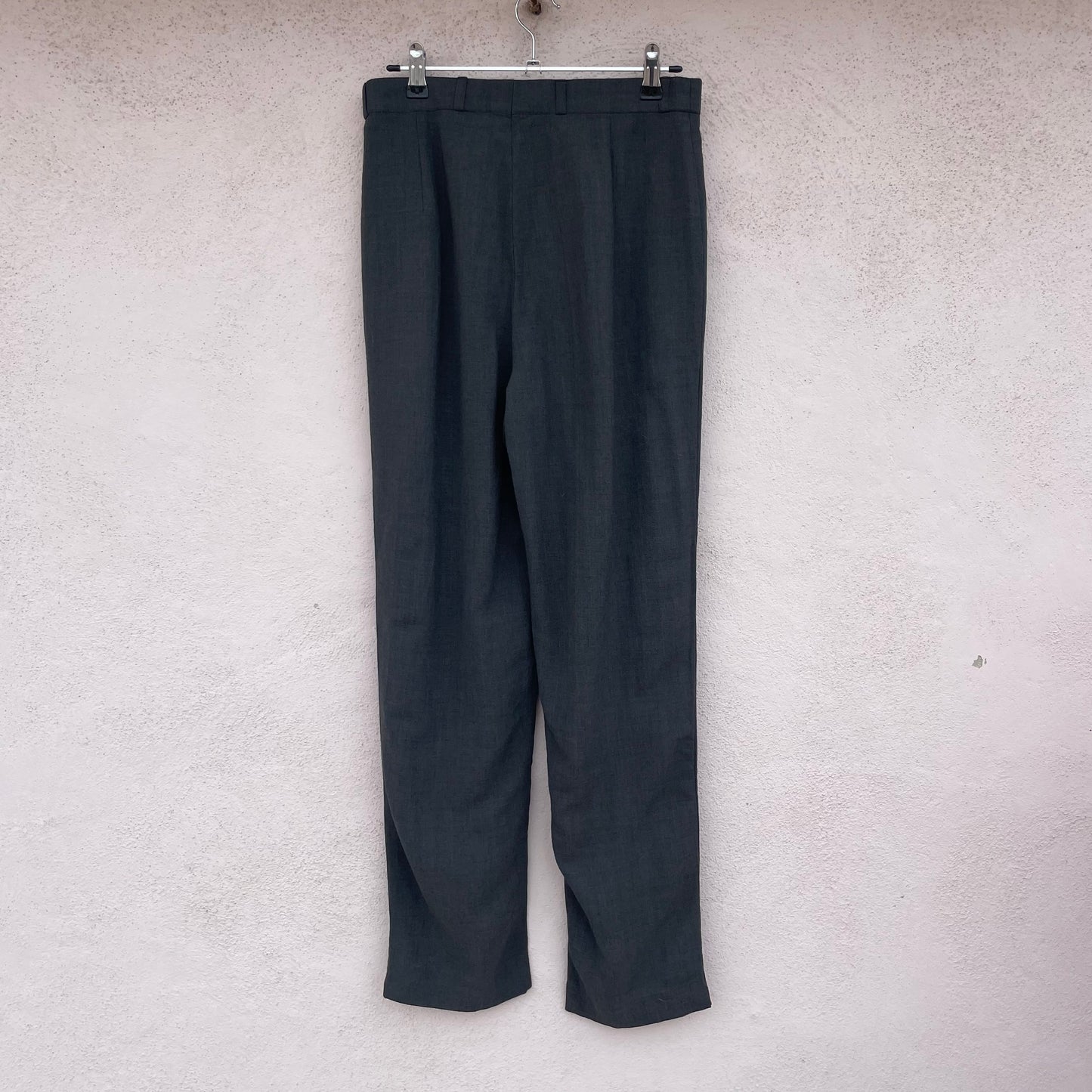 Pantaloni grigi vita alta