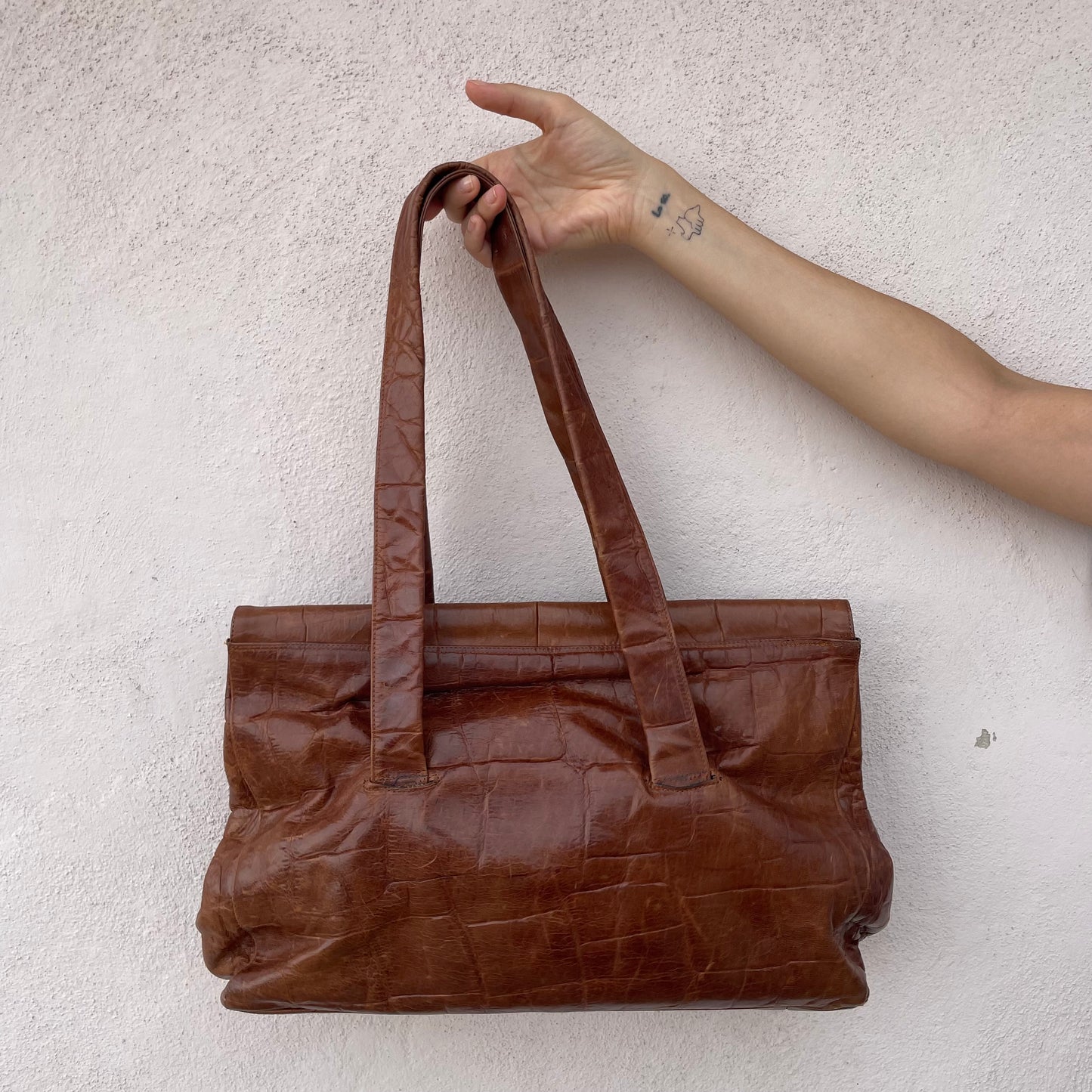 Maxi bag stampa cocco