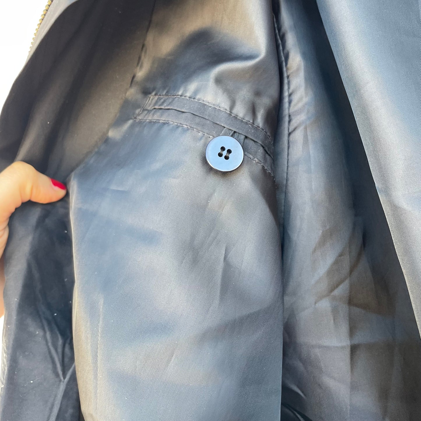 Bomber blu in seta