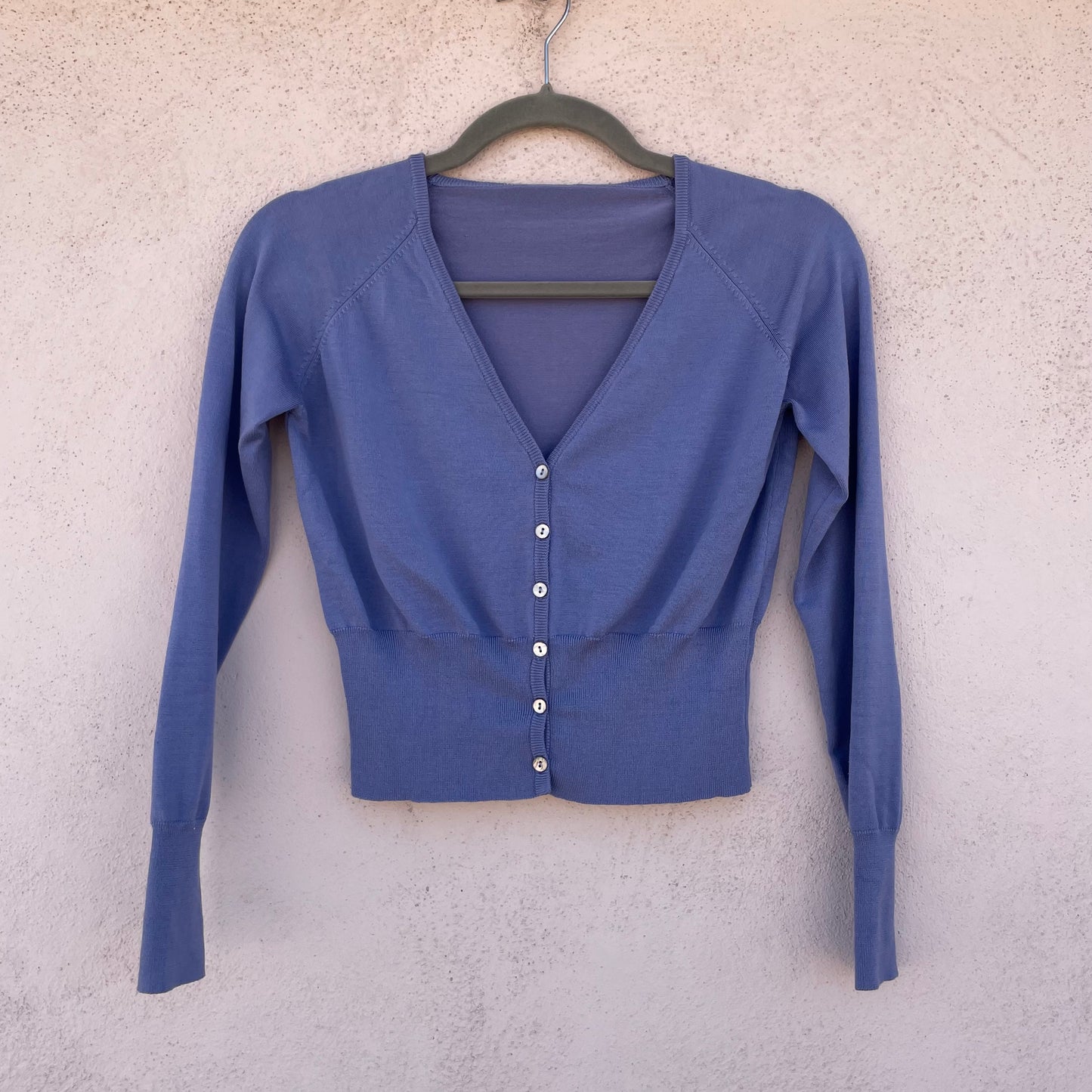 Cardi seta glicine