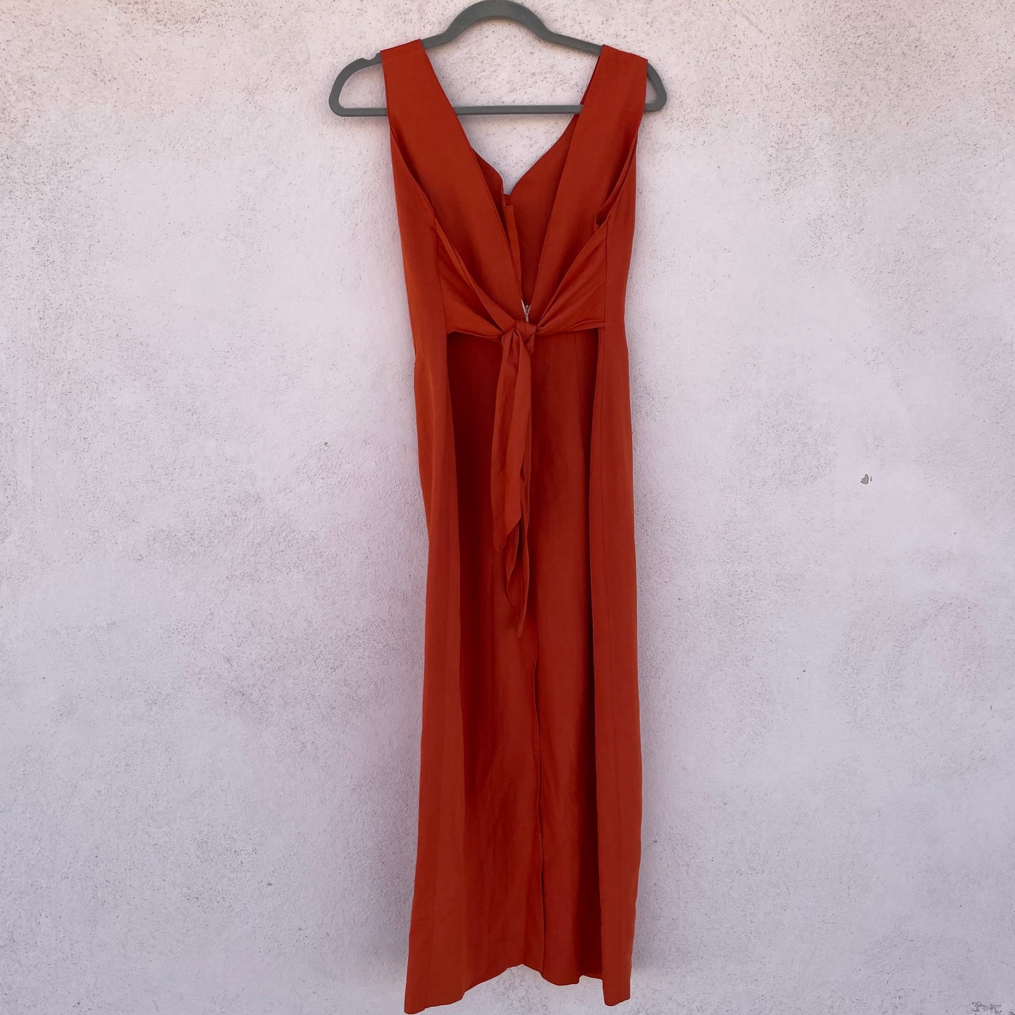 Abito arancio bottoncini