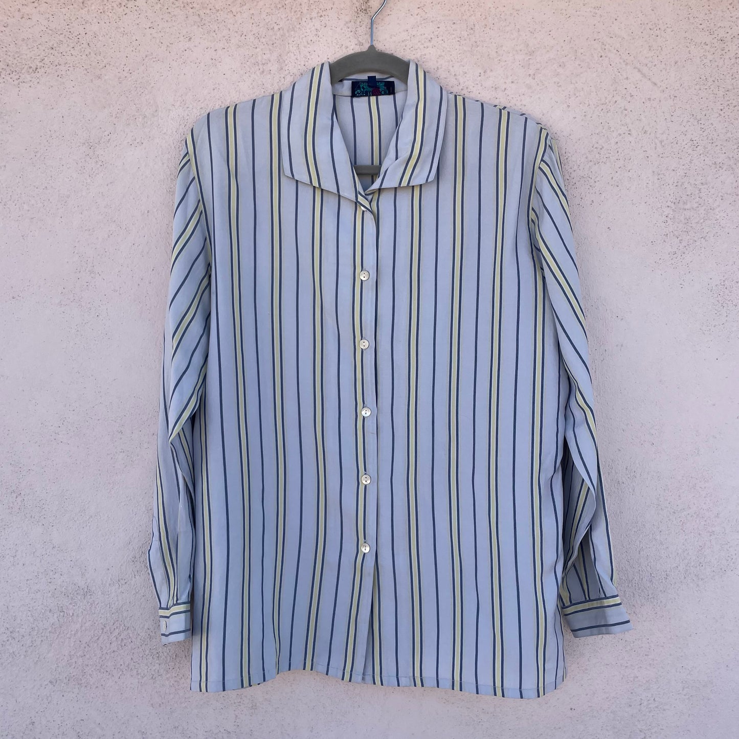 Camicia in seta a righe