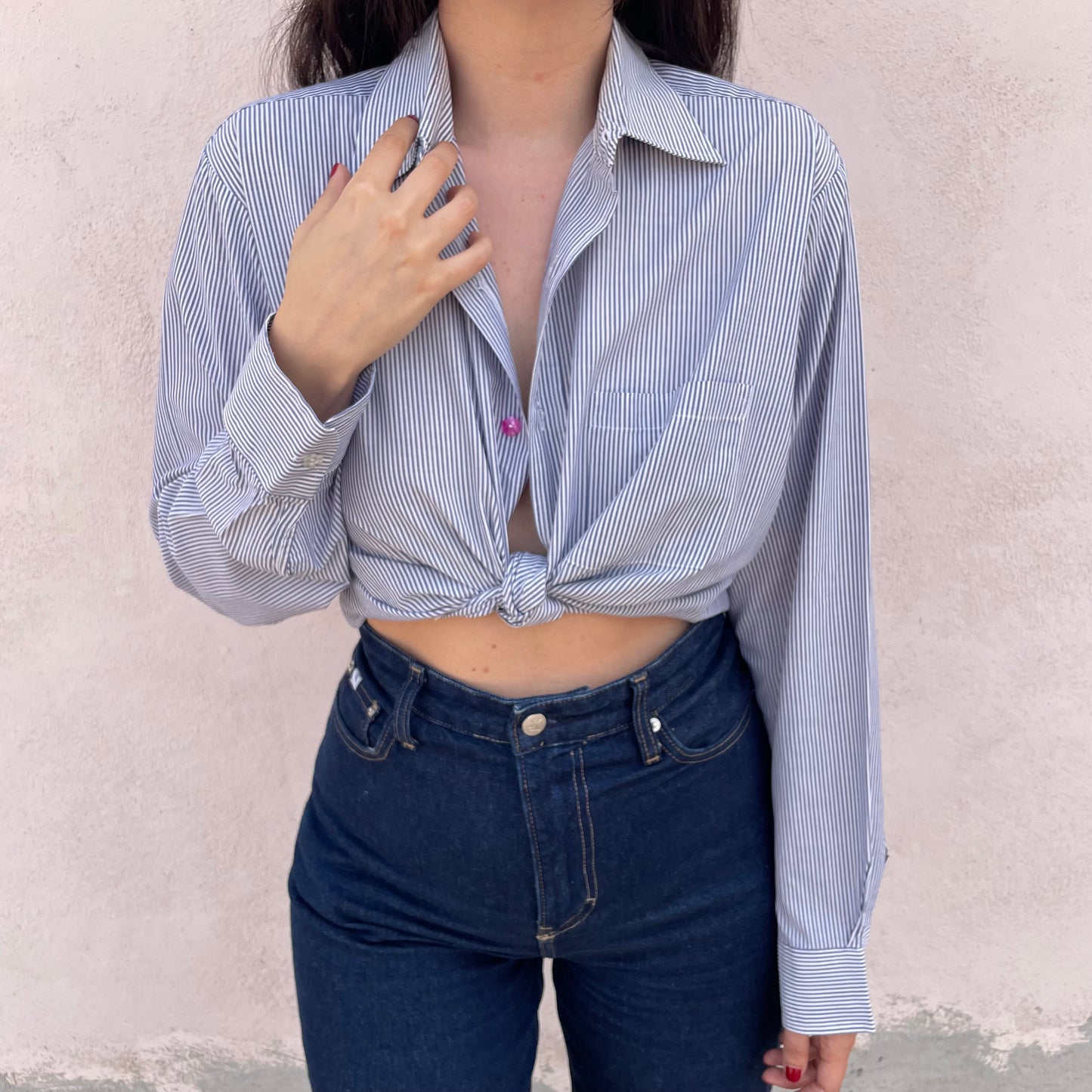 Camicia righe fiorellini