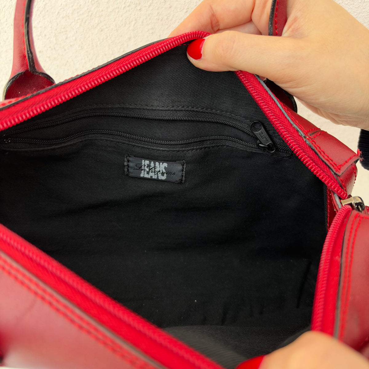 Bowling bag rosso scuro