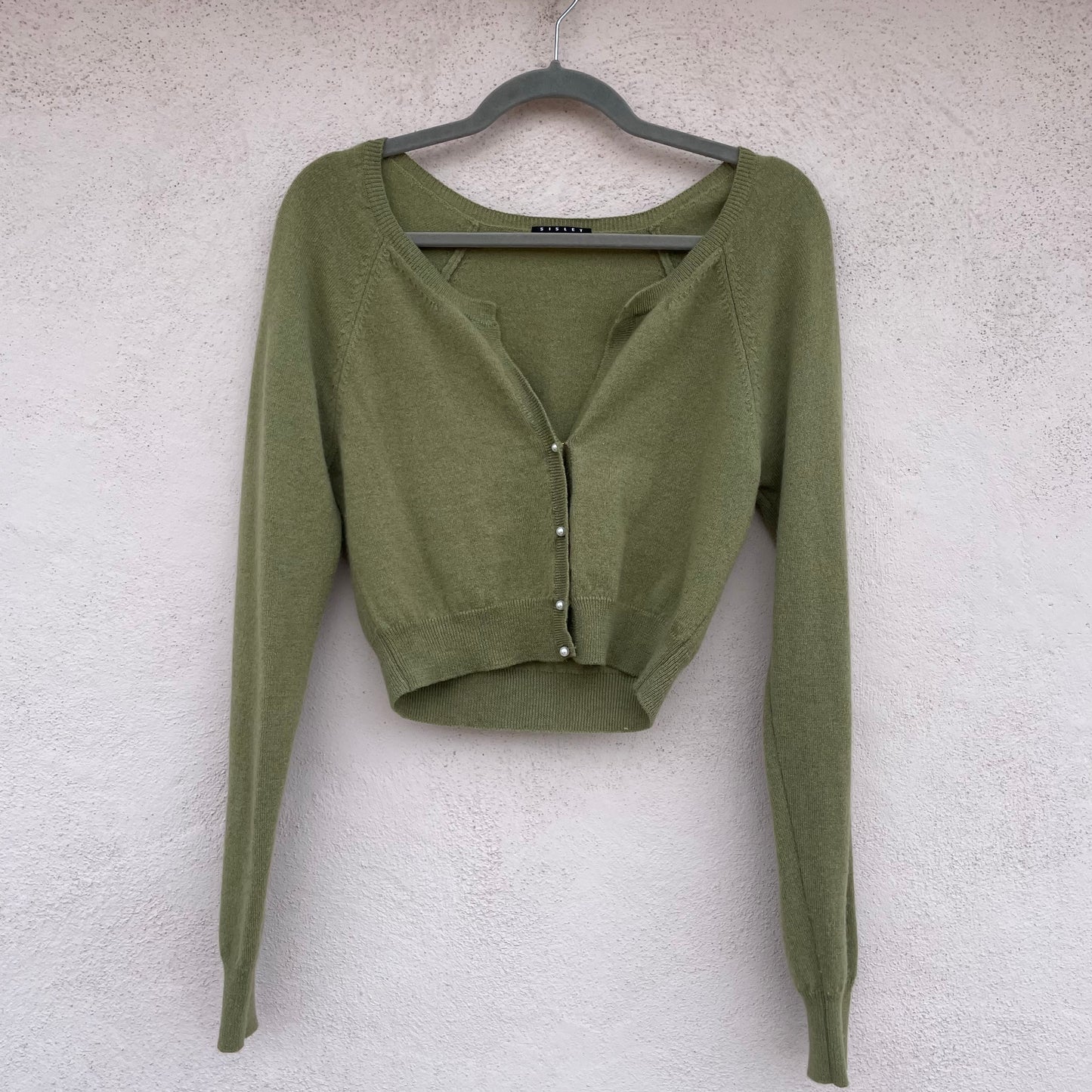 Cardi salvia cashmere blend