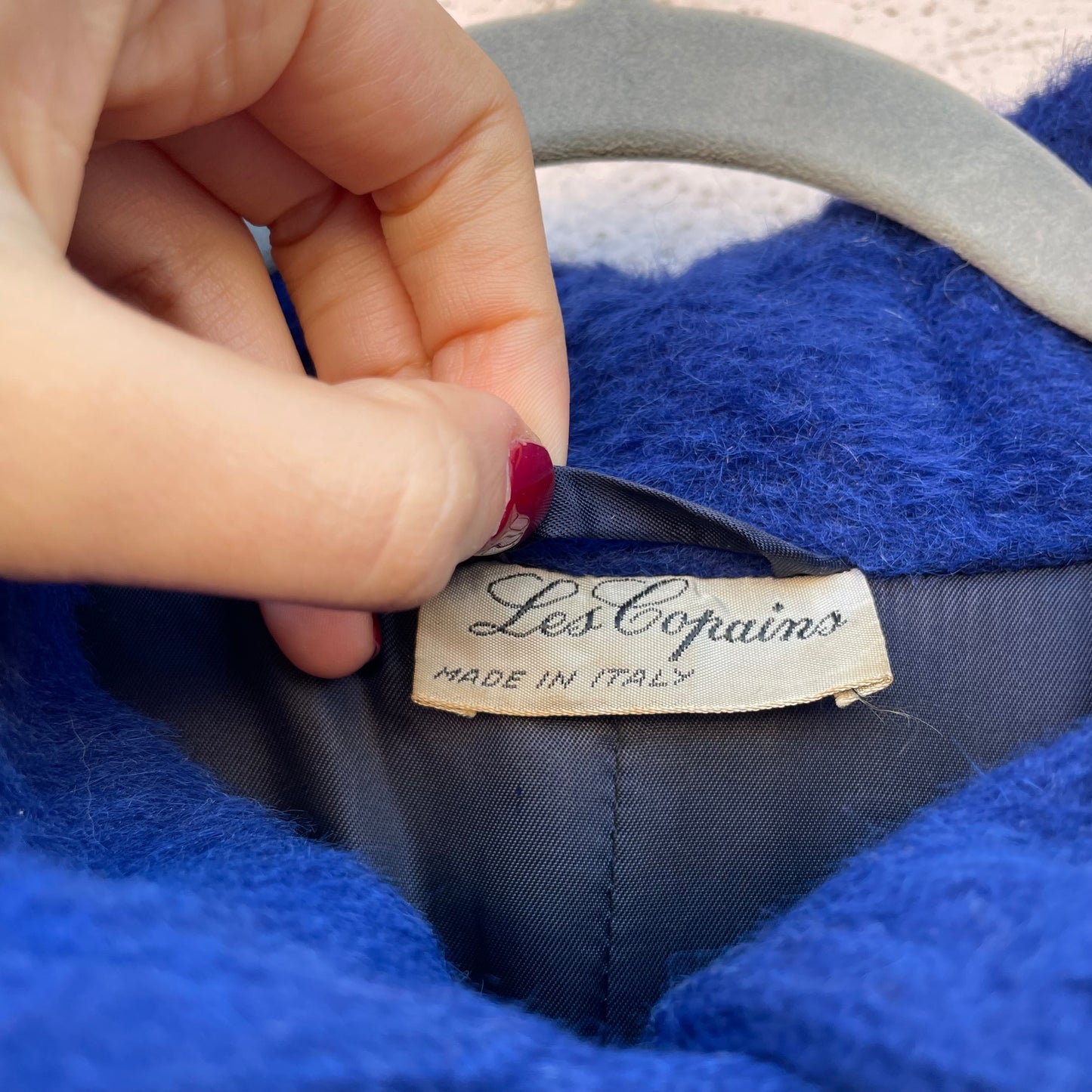 Cappotto Les Copains blu elettrico