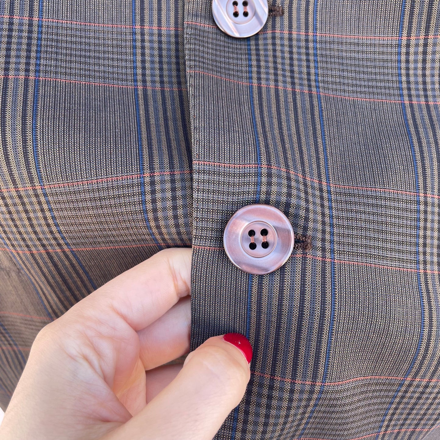 Blazer Principe di Galles lana Loro Piana