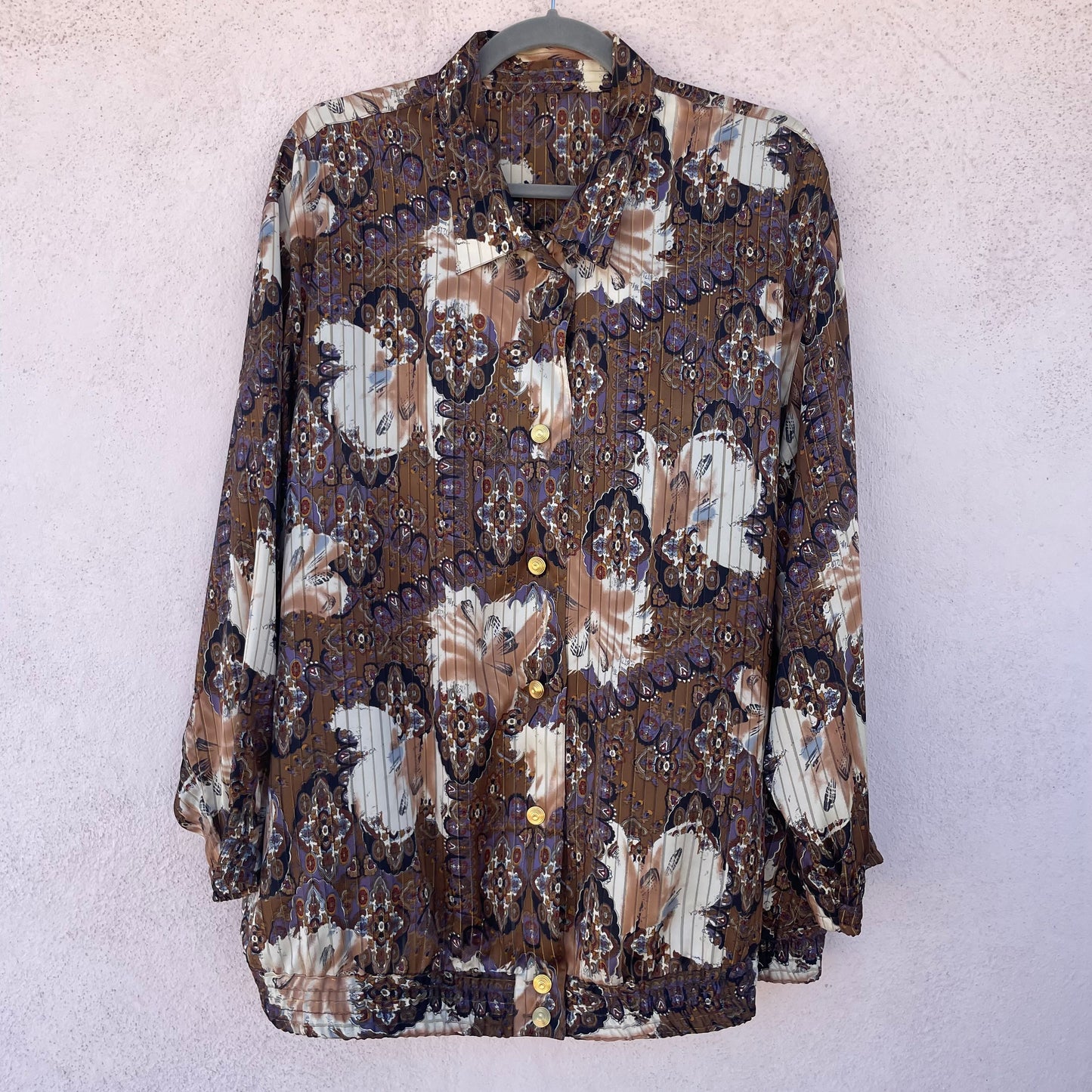 Overshirt fantasia tortora
