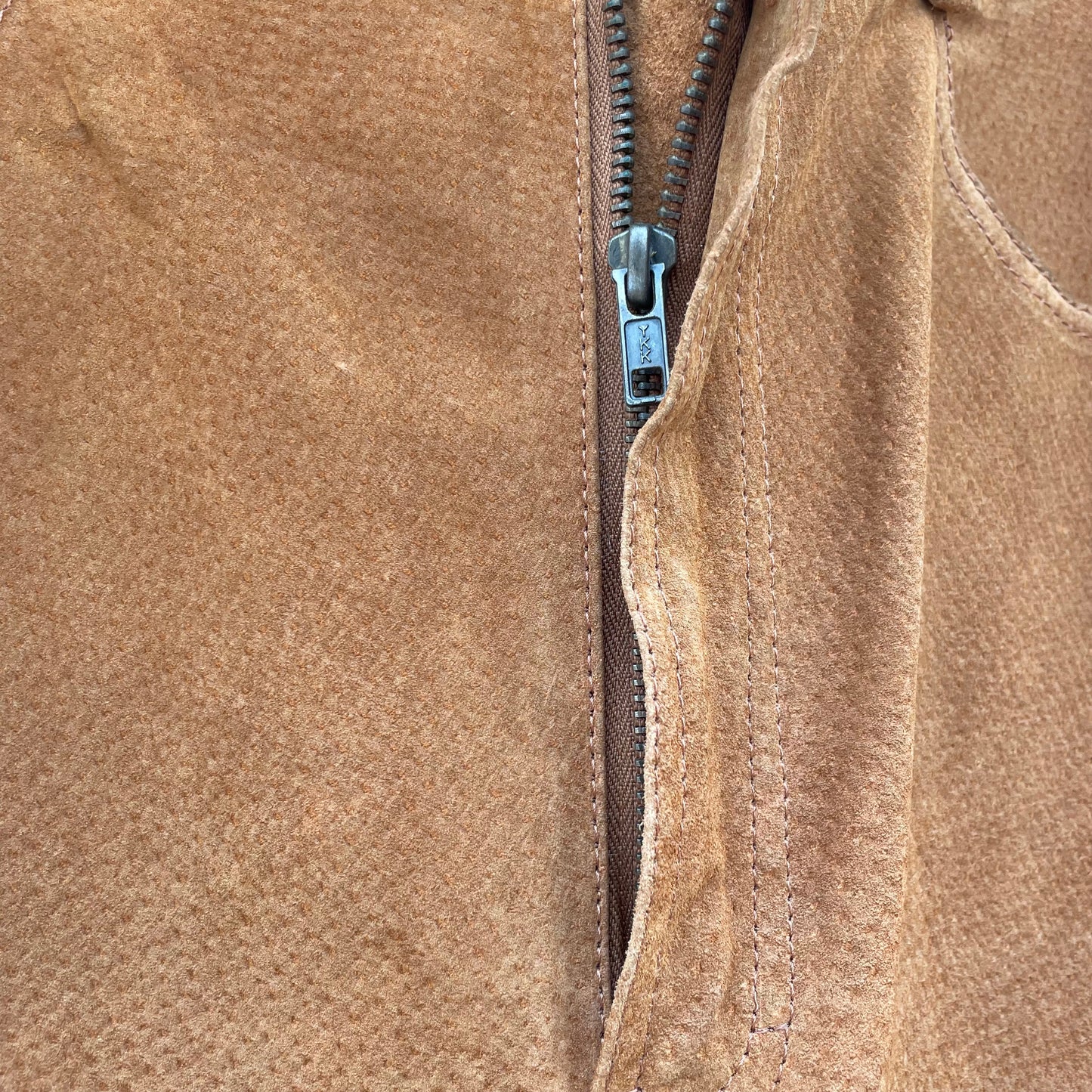 Pantaloni in pelle tabacco