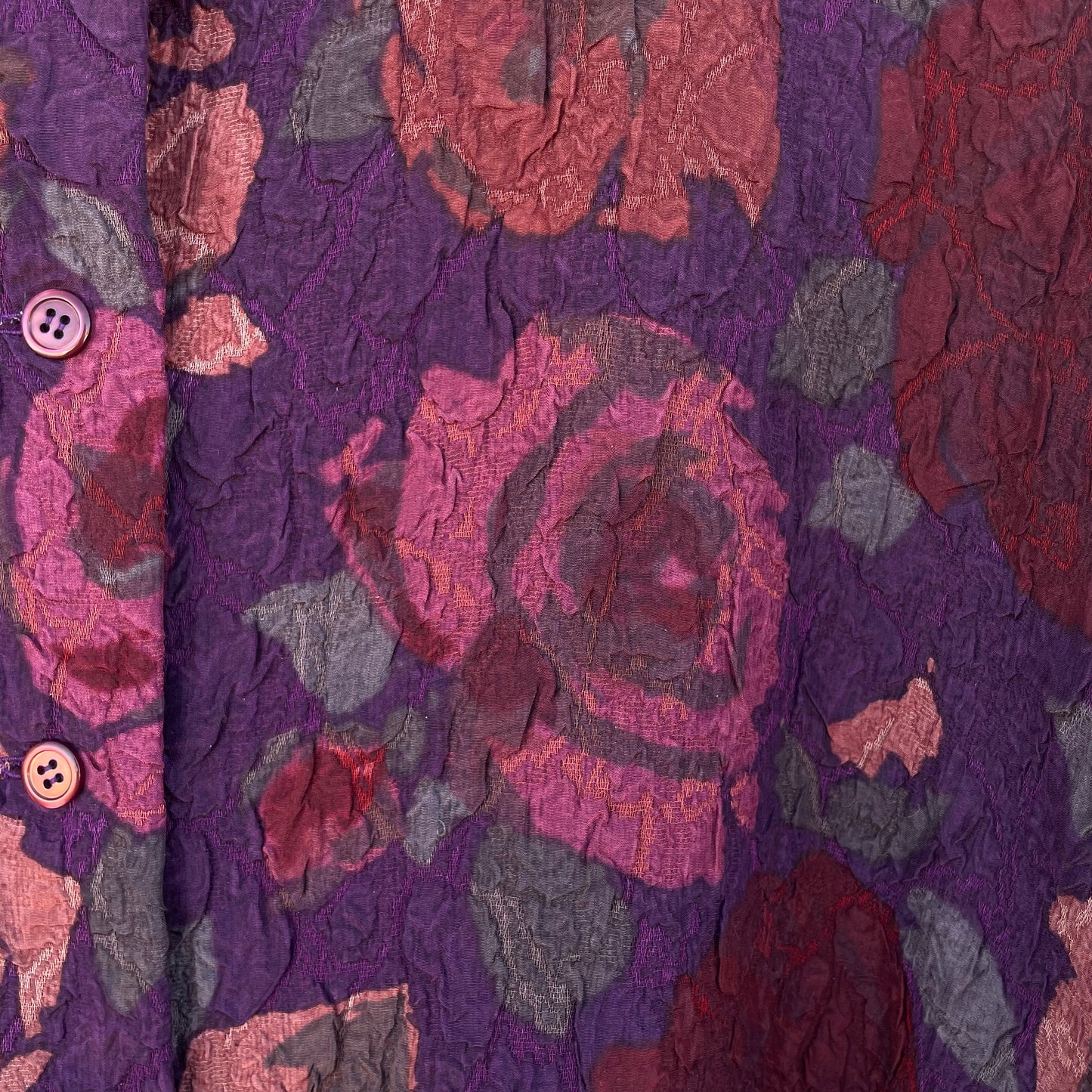 Overshirt prugna fiori