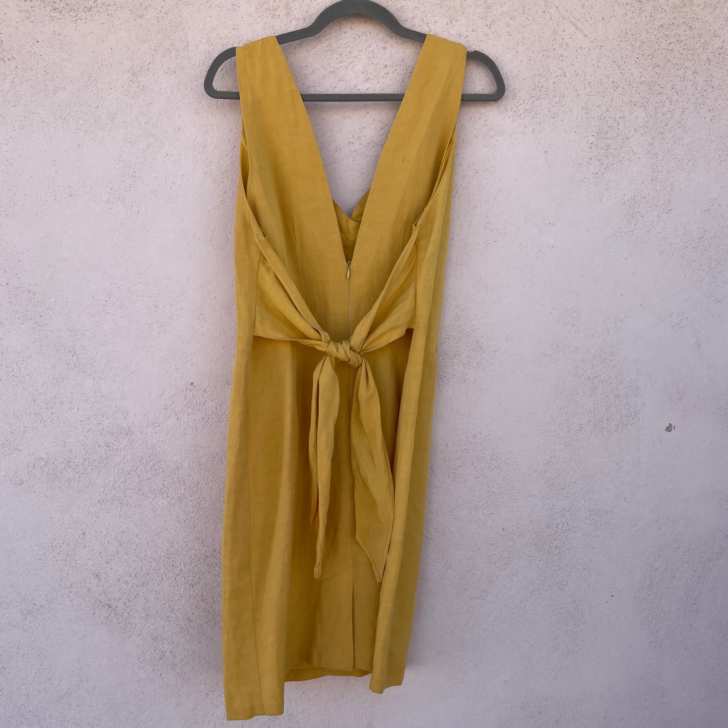 Abito giallo bottoncini