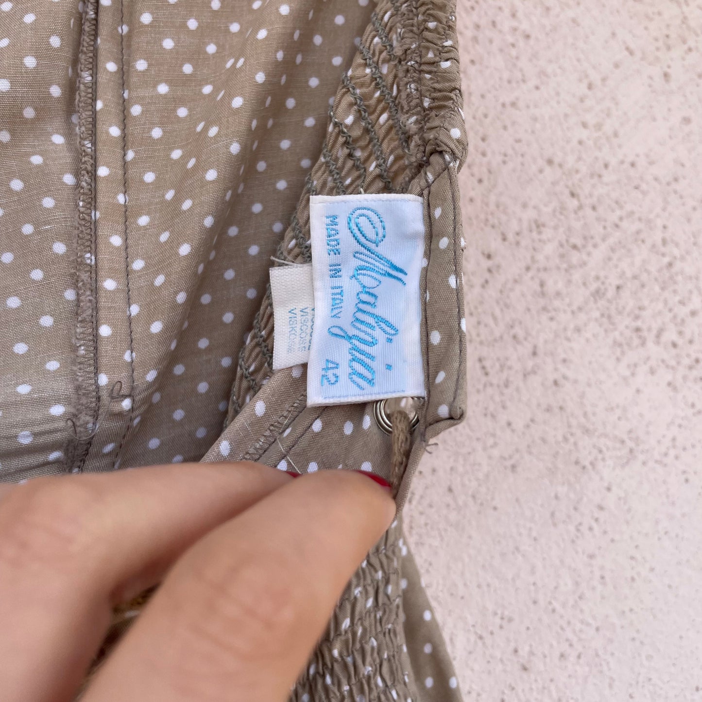 Bustier sabbia pois Malizia La Perla