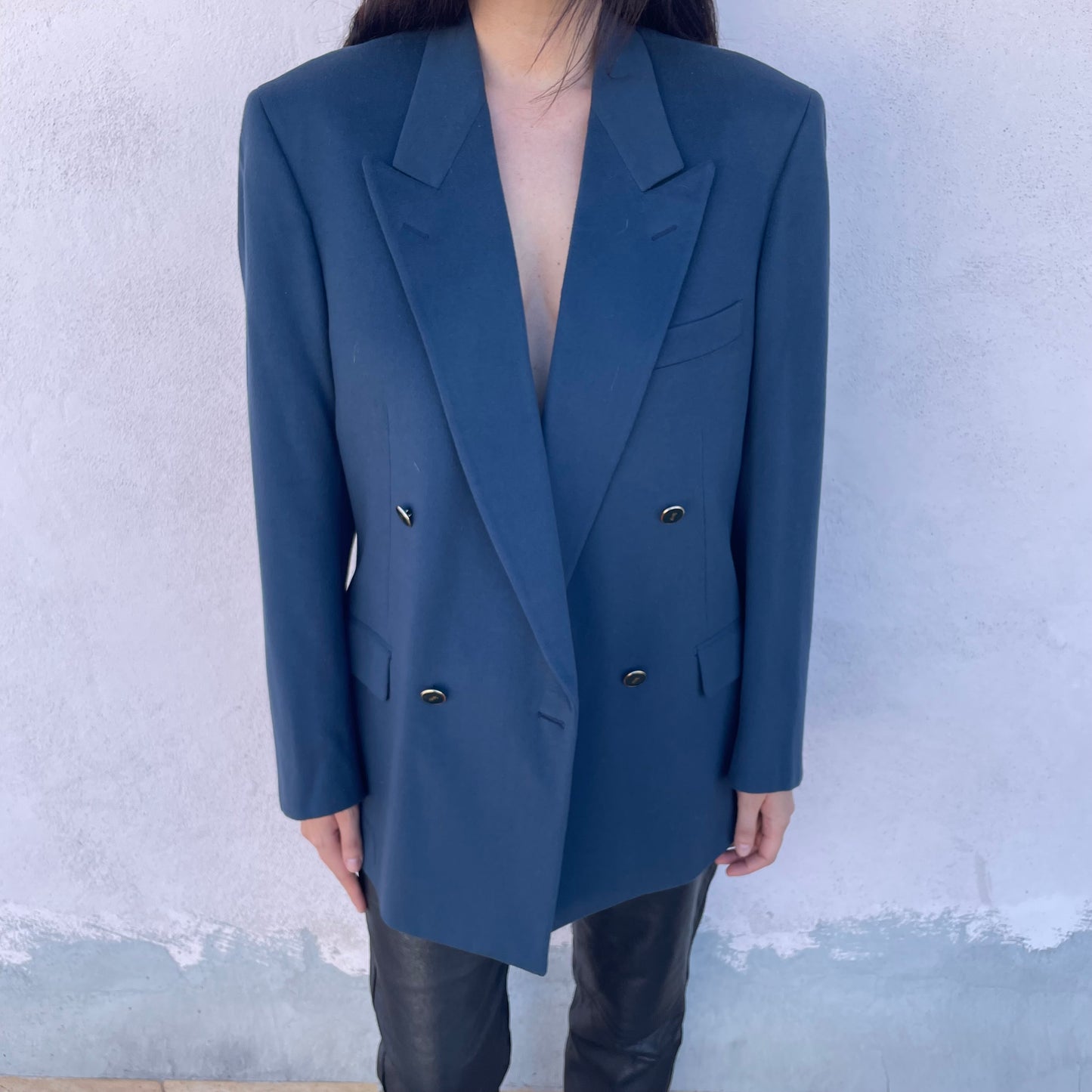 Blazer petrolio Yves Saint Laurent