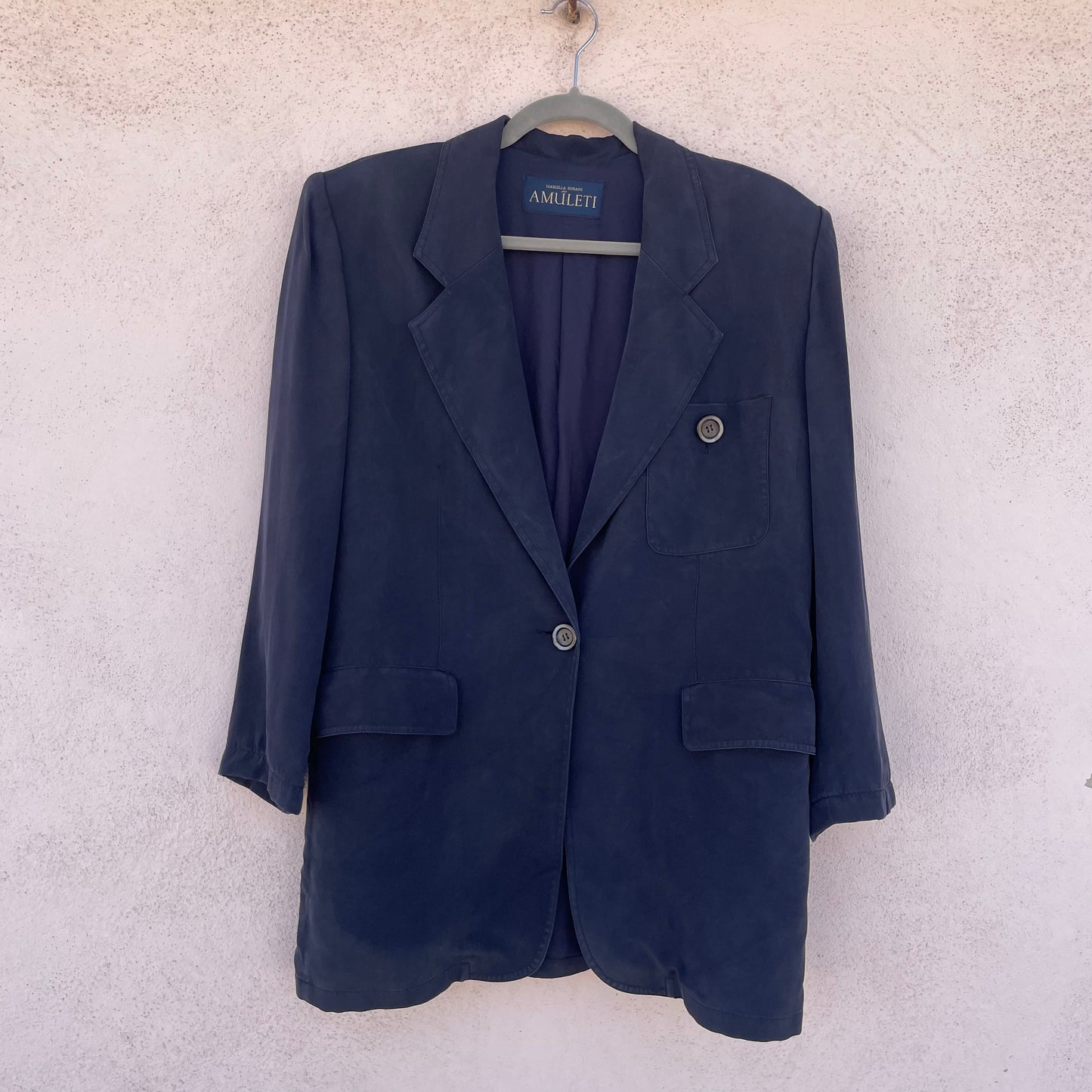Blazer seta blu Mariella Burani