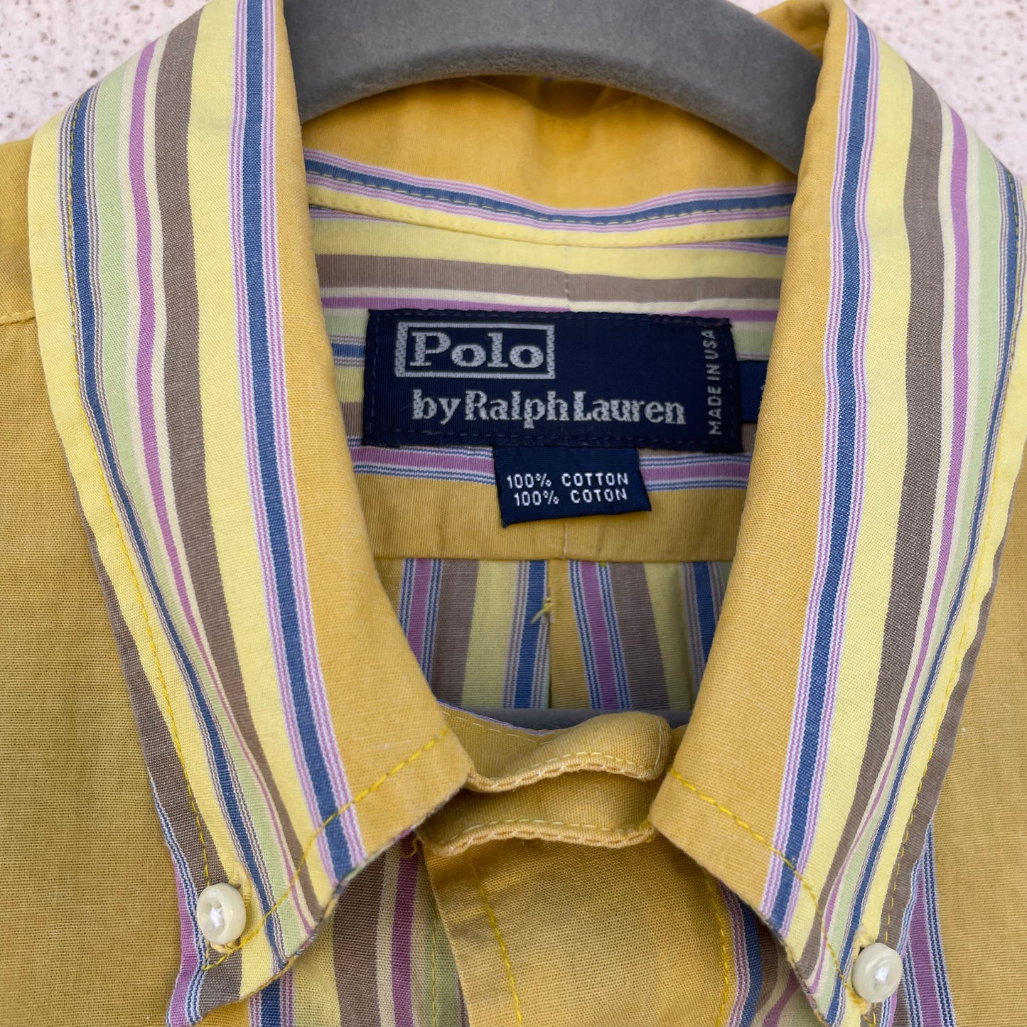 Camicia gialla Ralph Lauren
