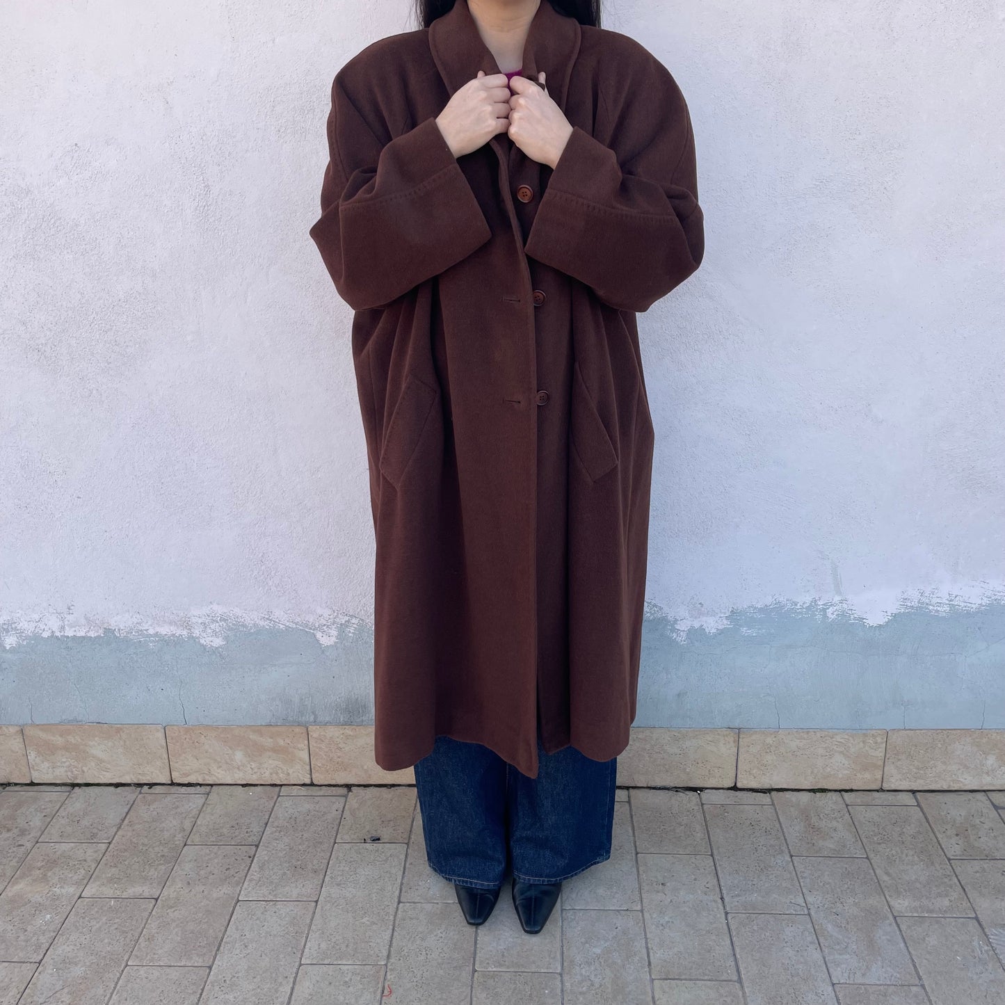 Cappotto cashgora cioccolato