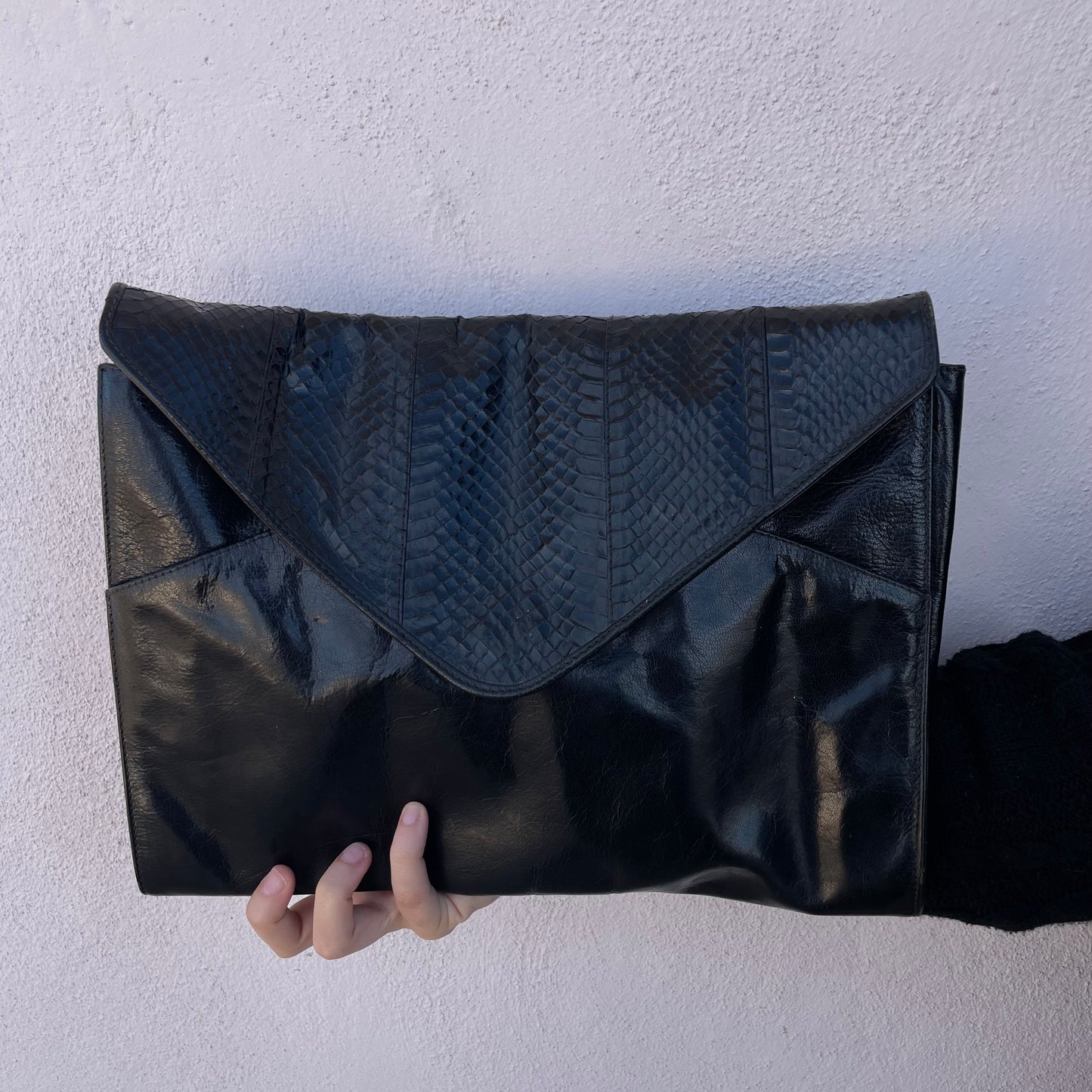 Borsa “busta da lettere” nera