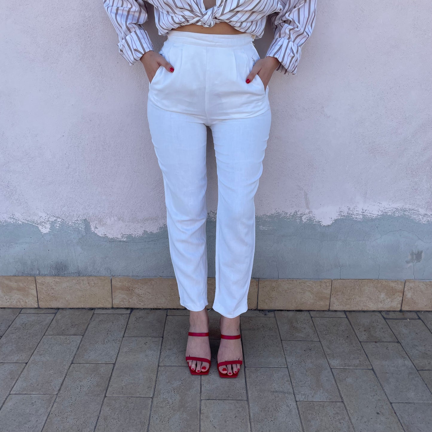 Pantaloni in lino Weekend Max Mara