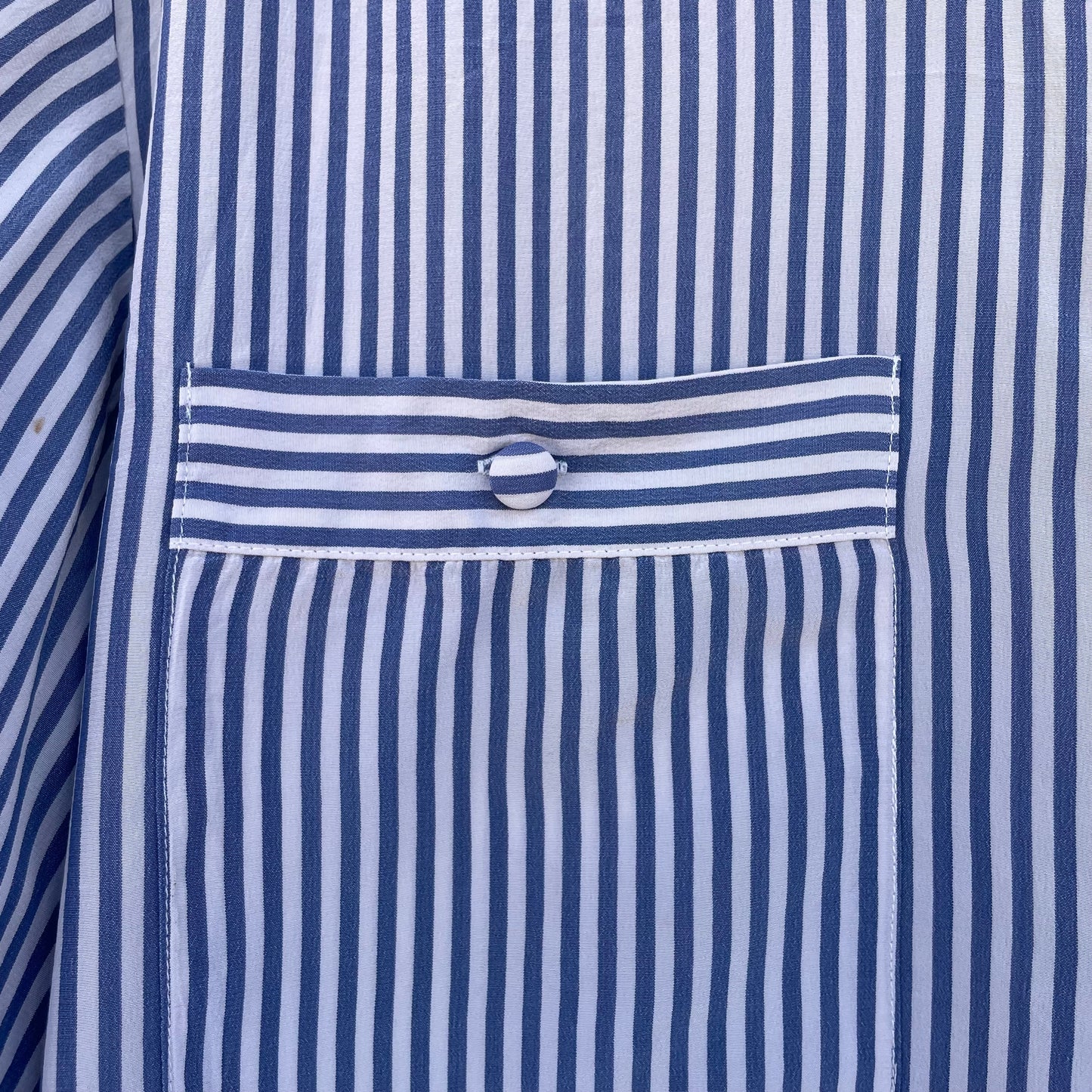 Camicia seta righe celesti