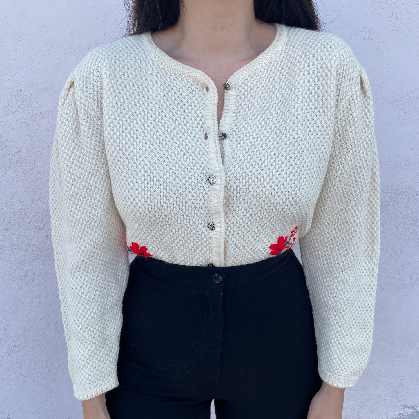 Cardigan panna austriaco