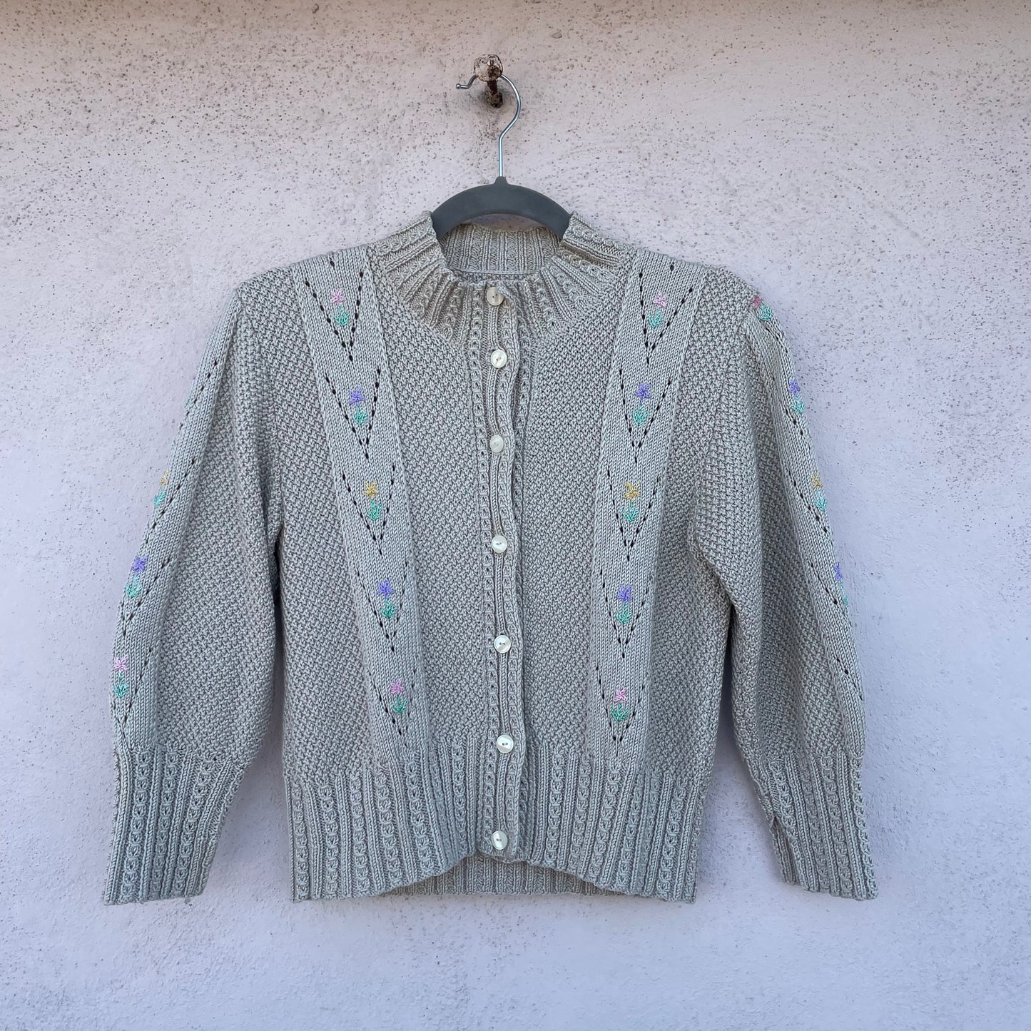 Cardigan cropped corda