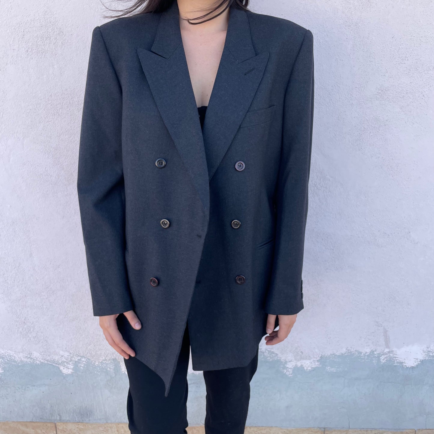 Blazer doppiopetto grigio