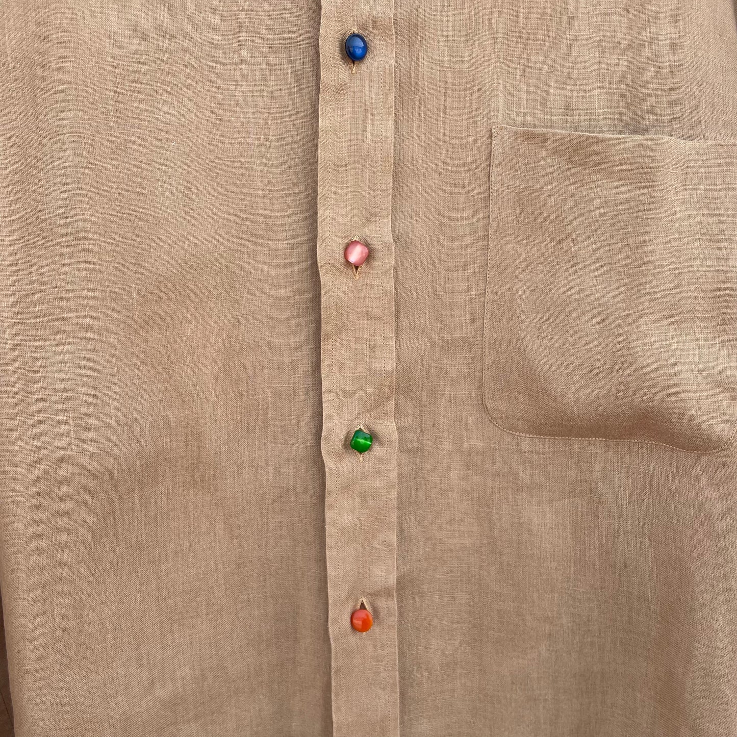 Camicia lino bottoni