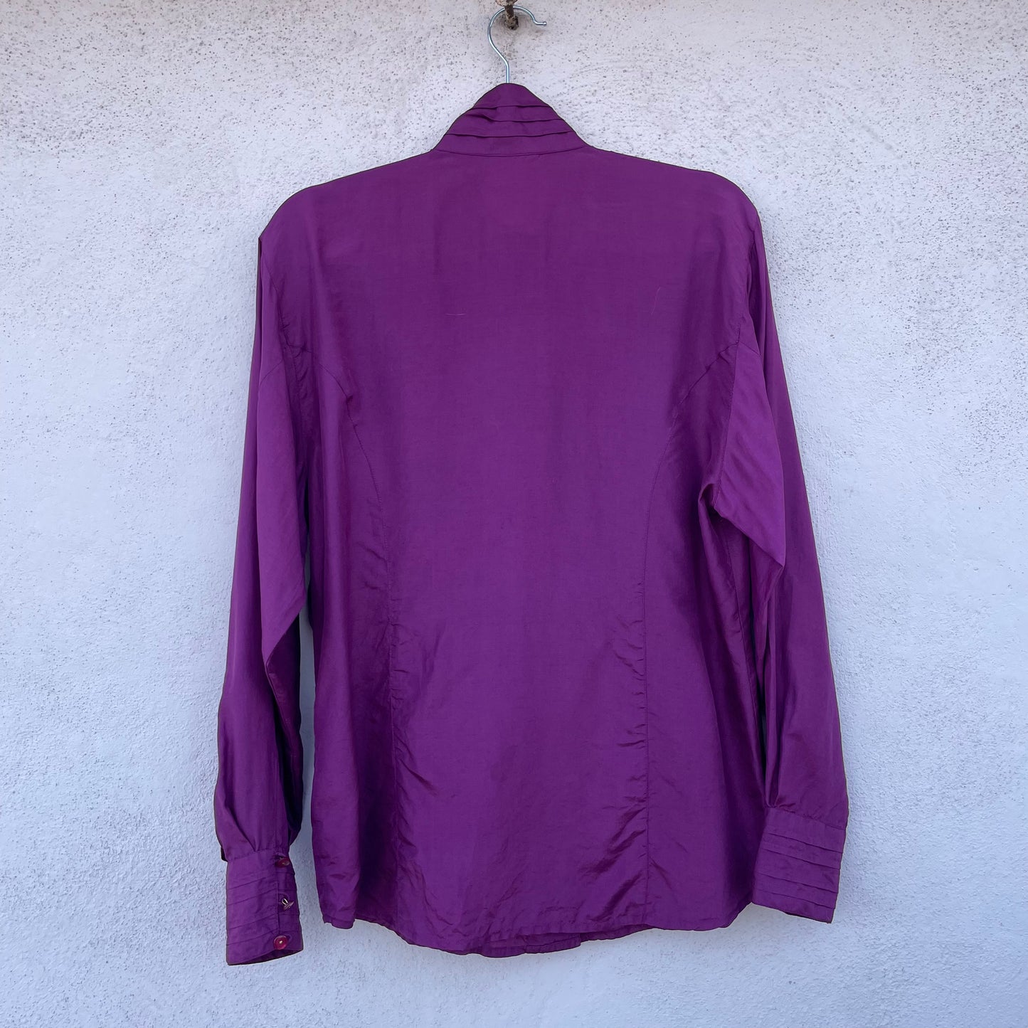 Camicia seta orchidea
