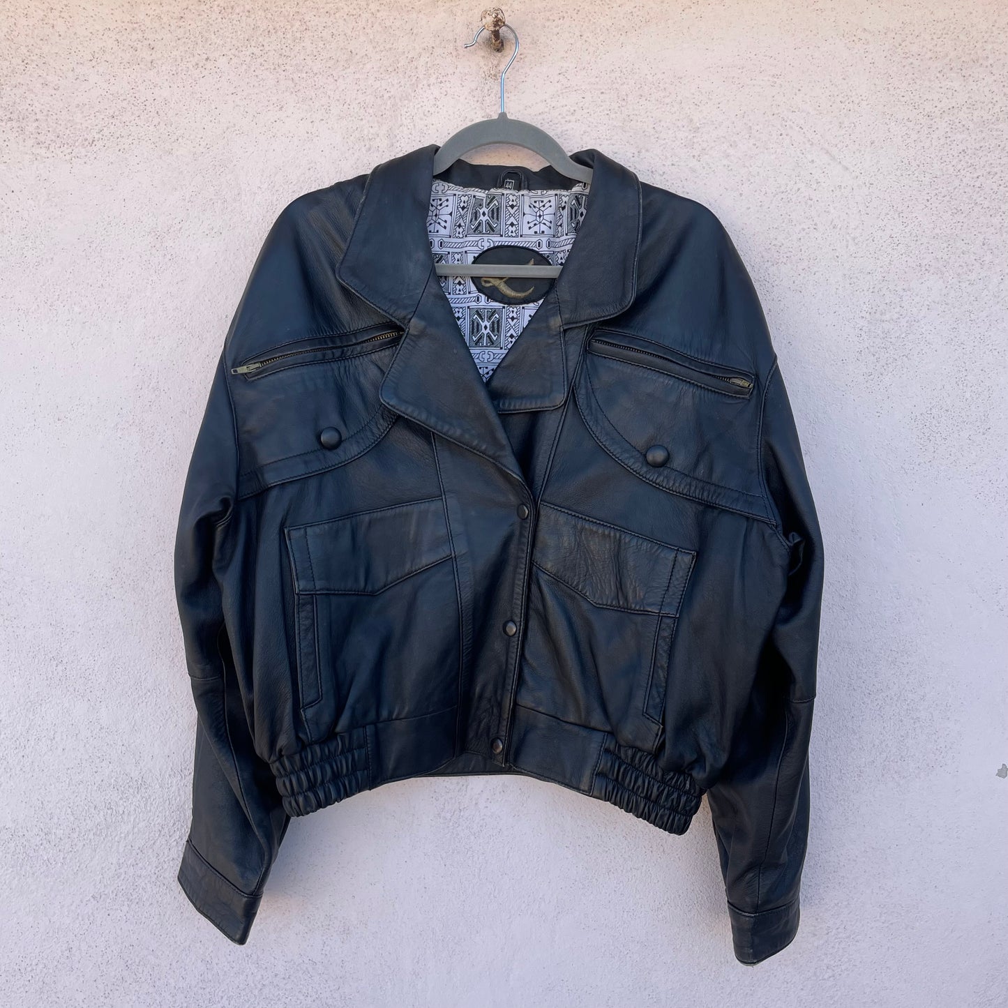 Bomber in pelle