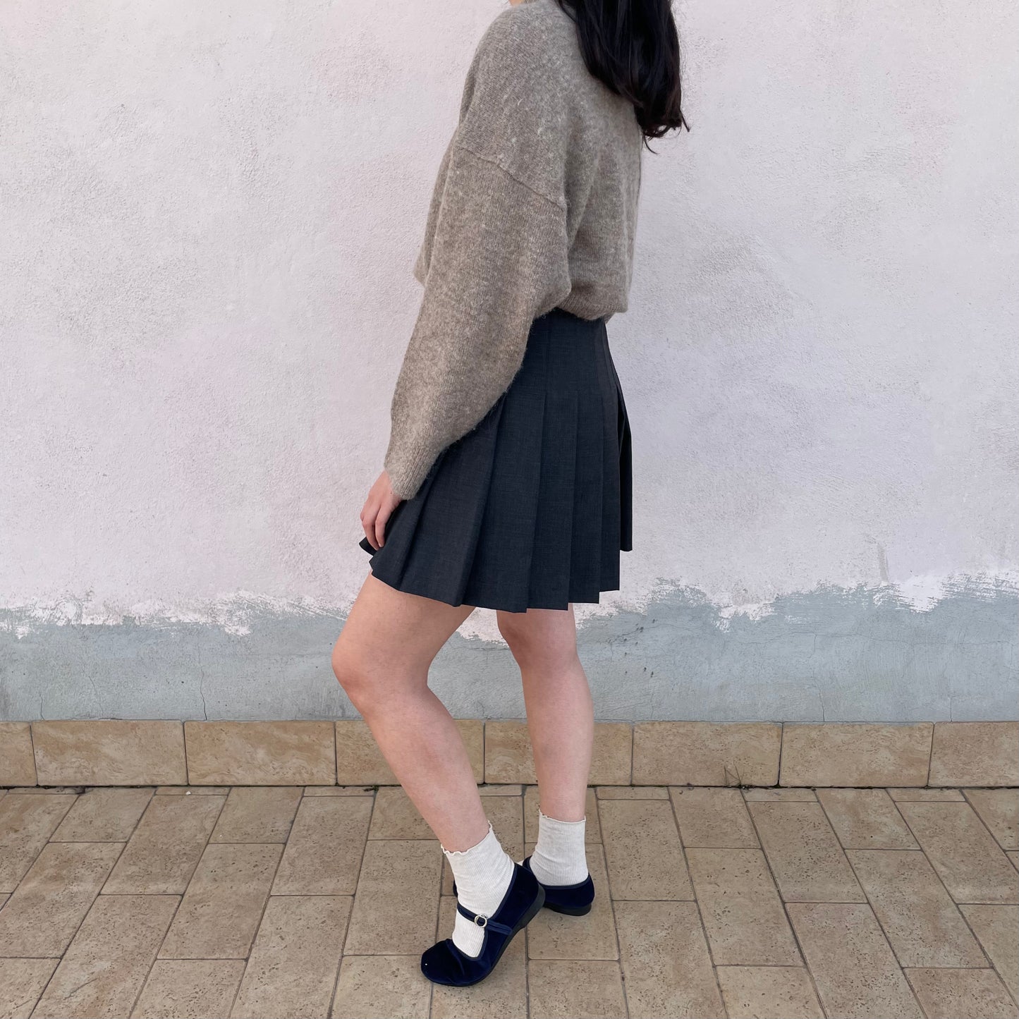 College skirt grigia
