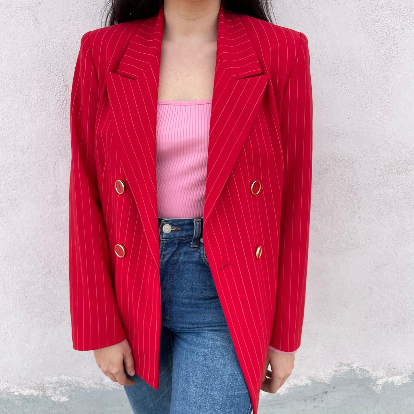 Blazer doppiopetto rosso