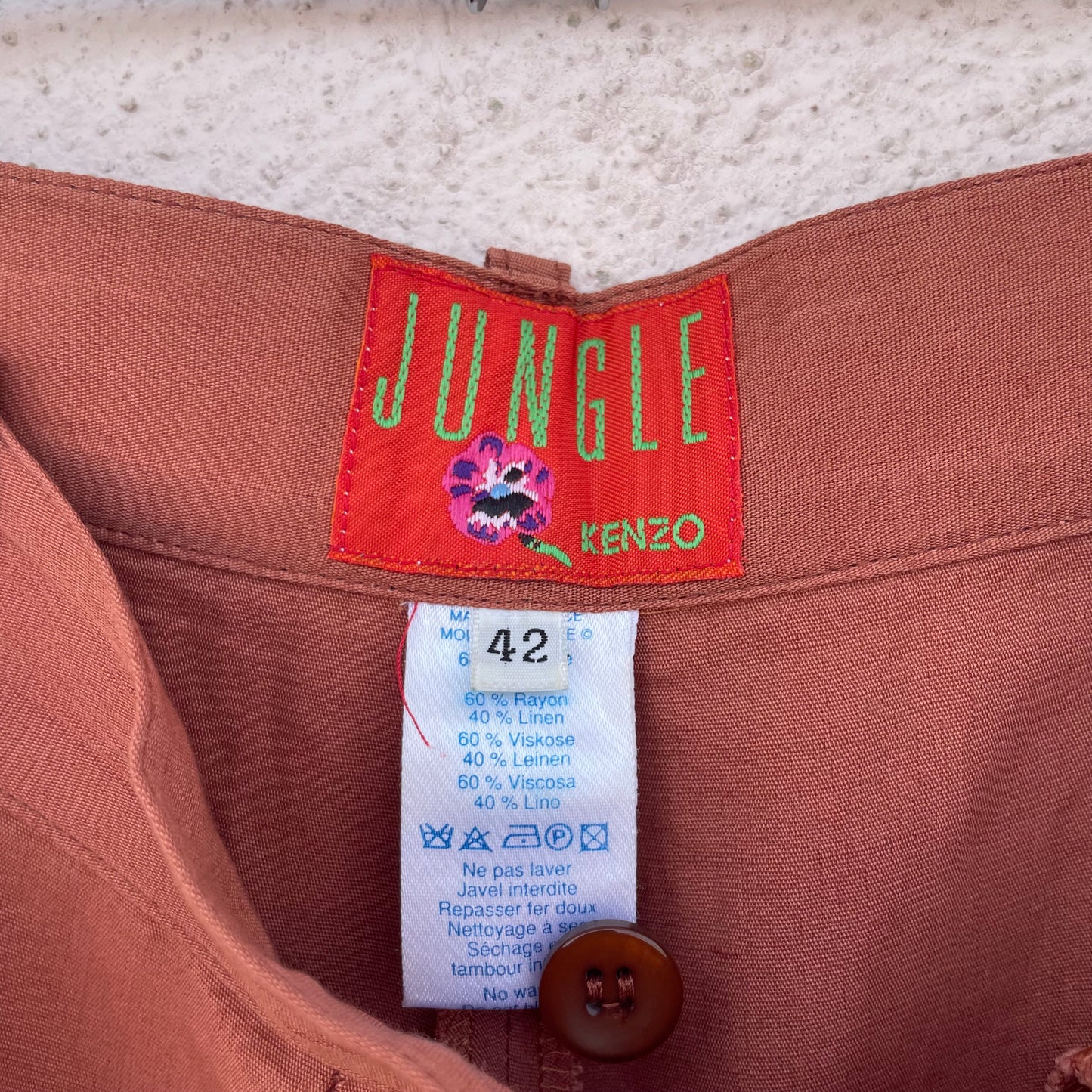 Pantaloni ruggine Kenzo