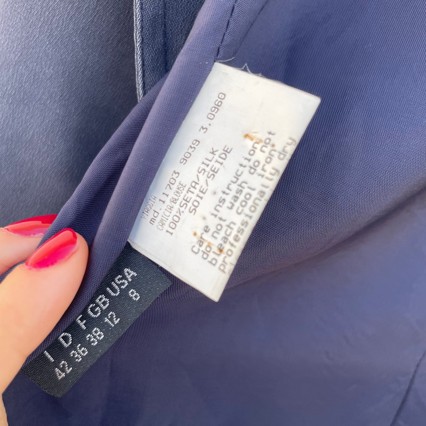 Blazer seta blu Mariella Burani