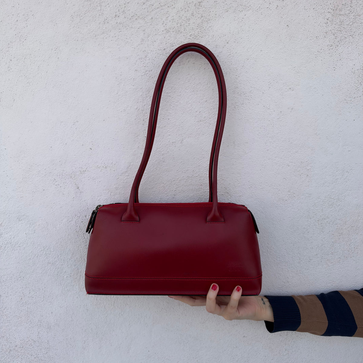 Bowling bag rosso scuro